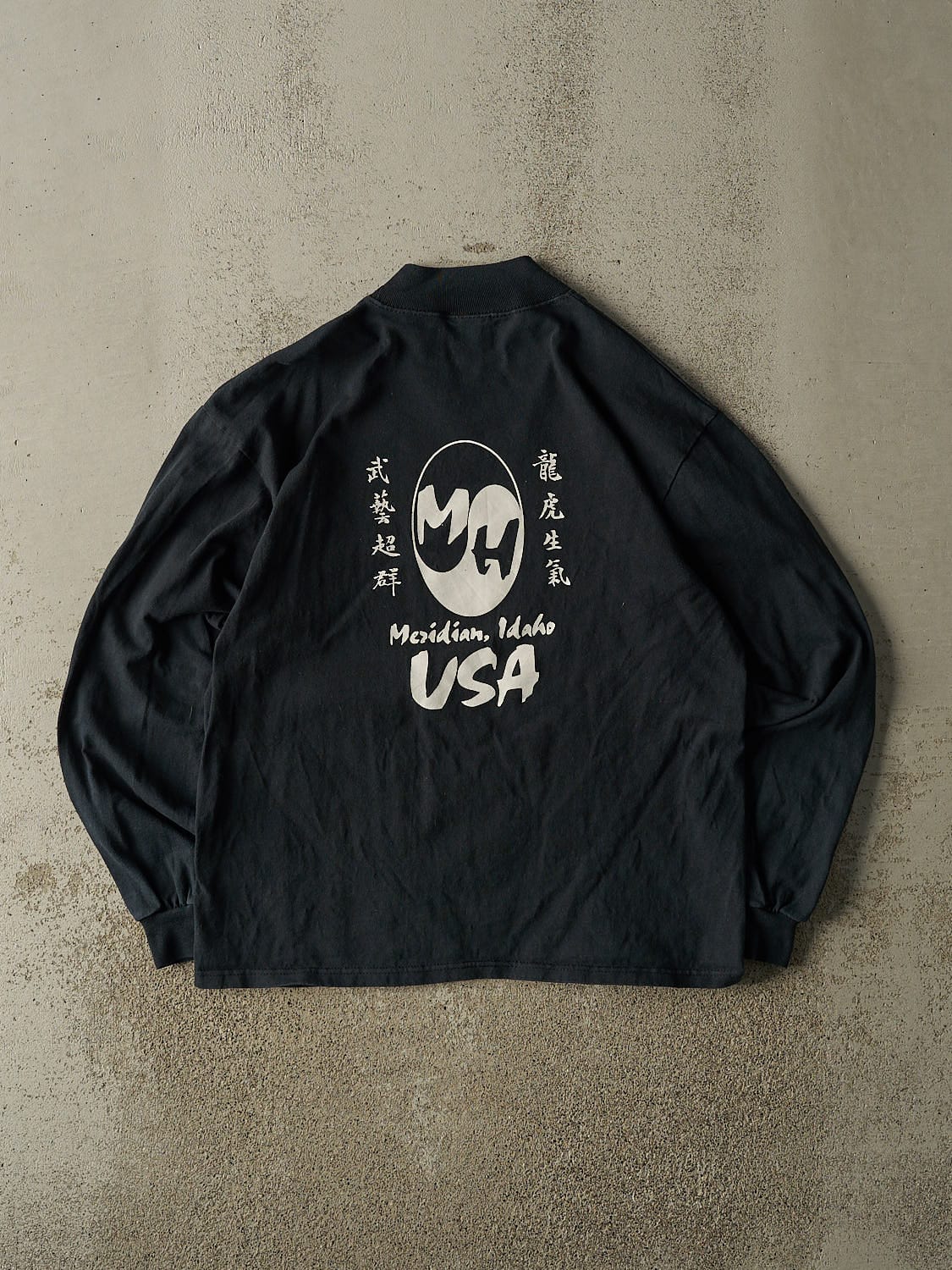Vintage Y2K Black Kenpo Karate Long Sleeve (M/L)