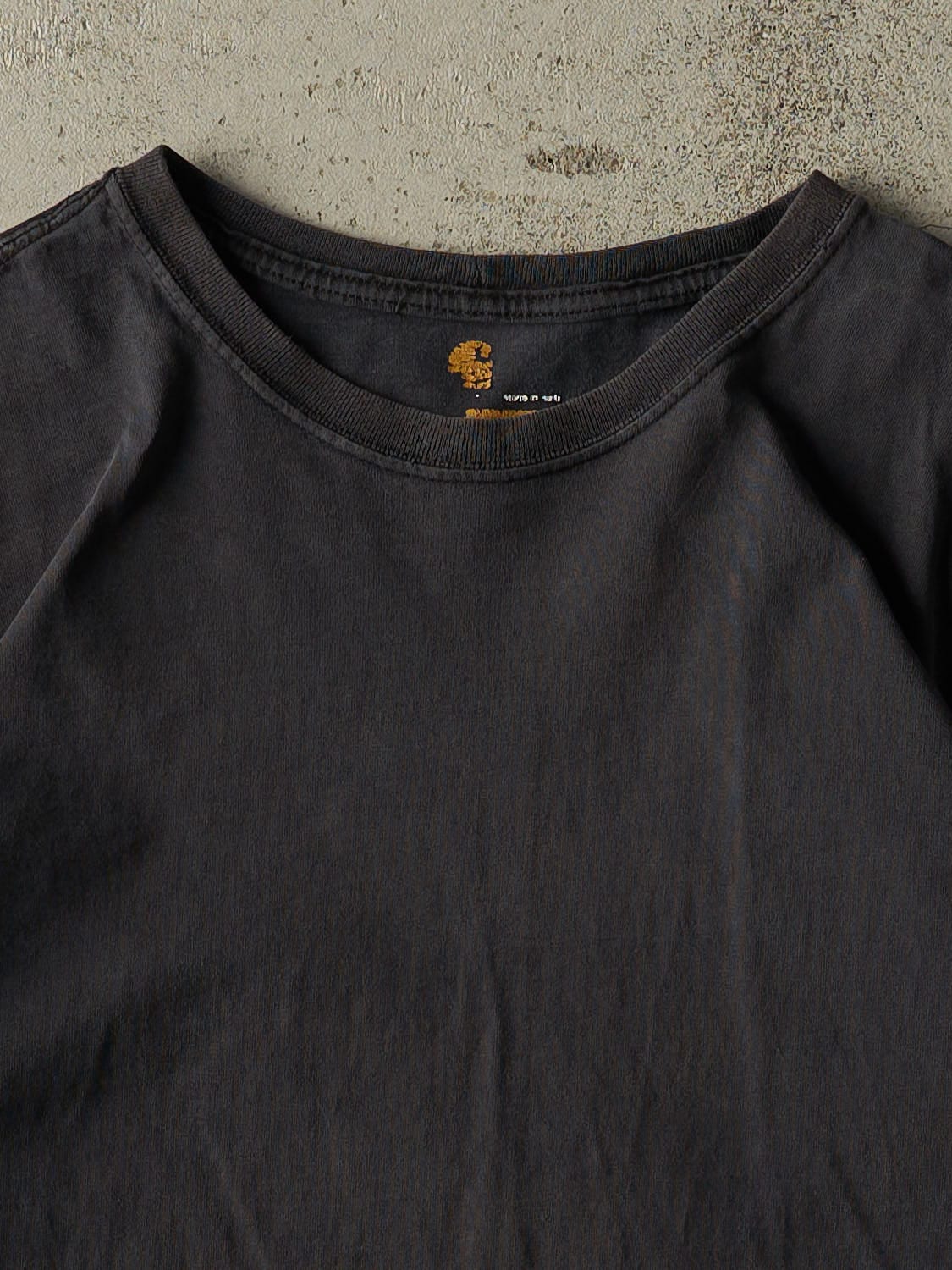 Vintage Y2K Faded Black Carhartt Long Sleeve (L/XL)