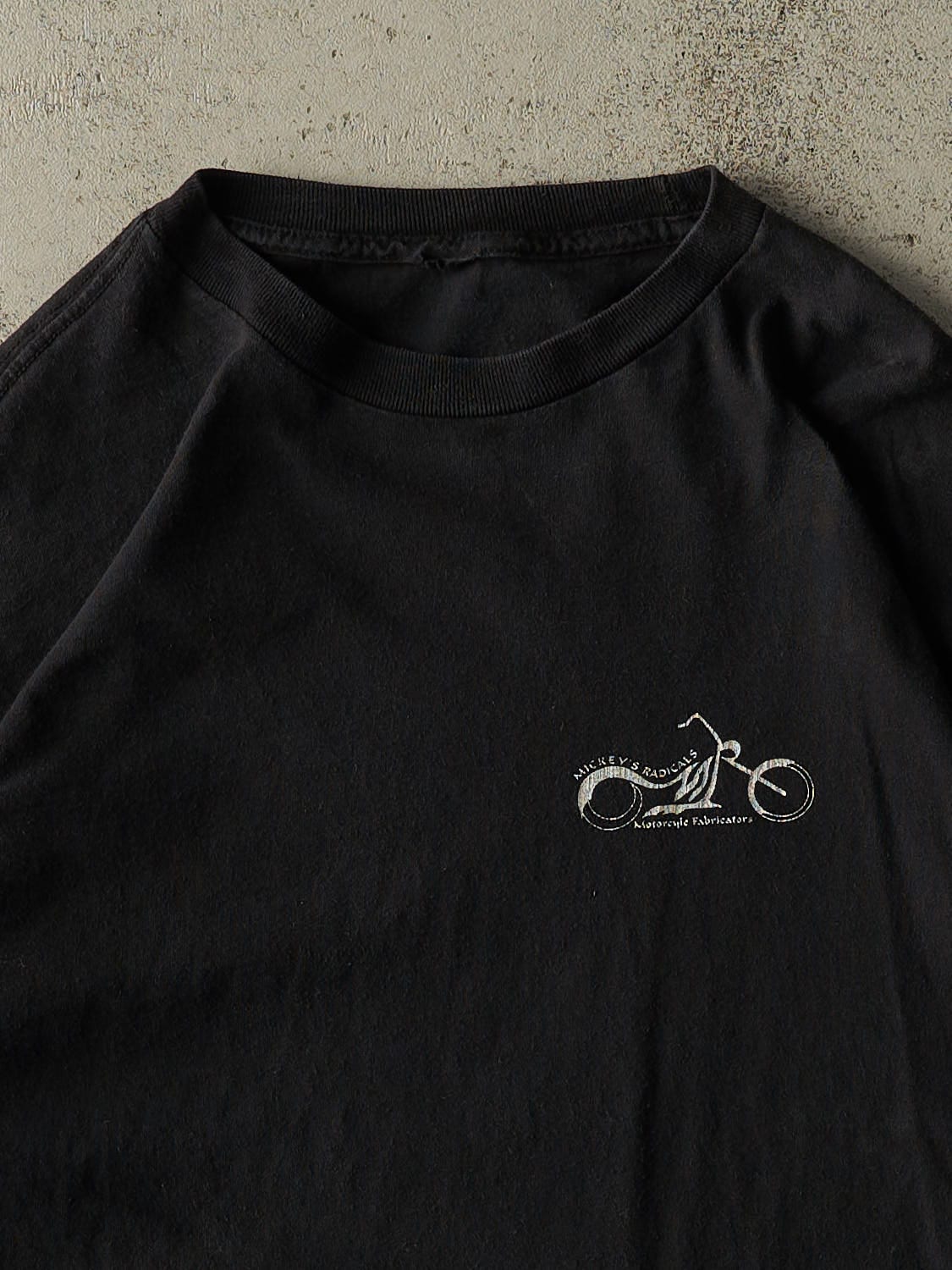 Vintage Y2K Black Mickey's Radicals Biker Flame Long Sleeve (L/XL)