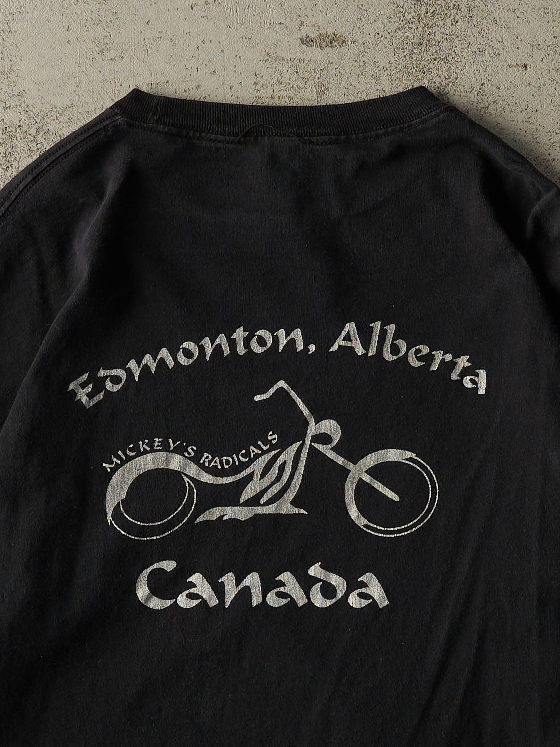 Vintage Y2K Black Mickey's Radicals Biker Flame Long Sleeve (L/XL)