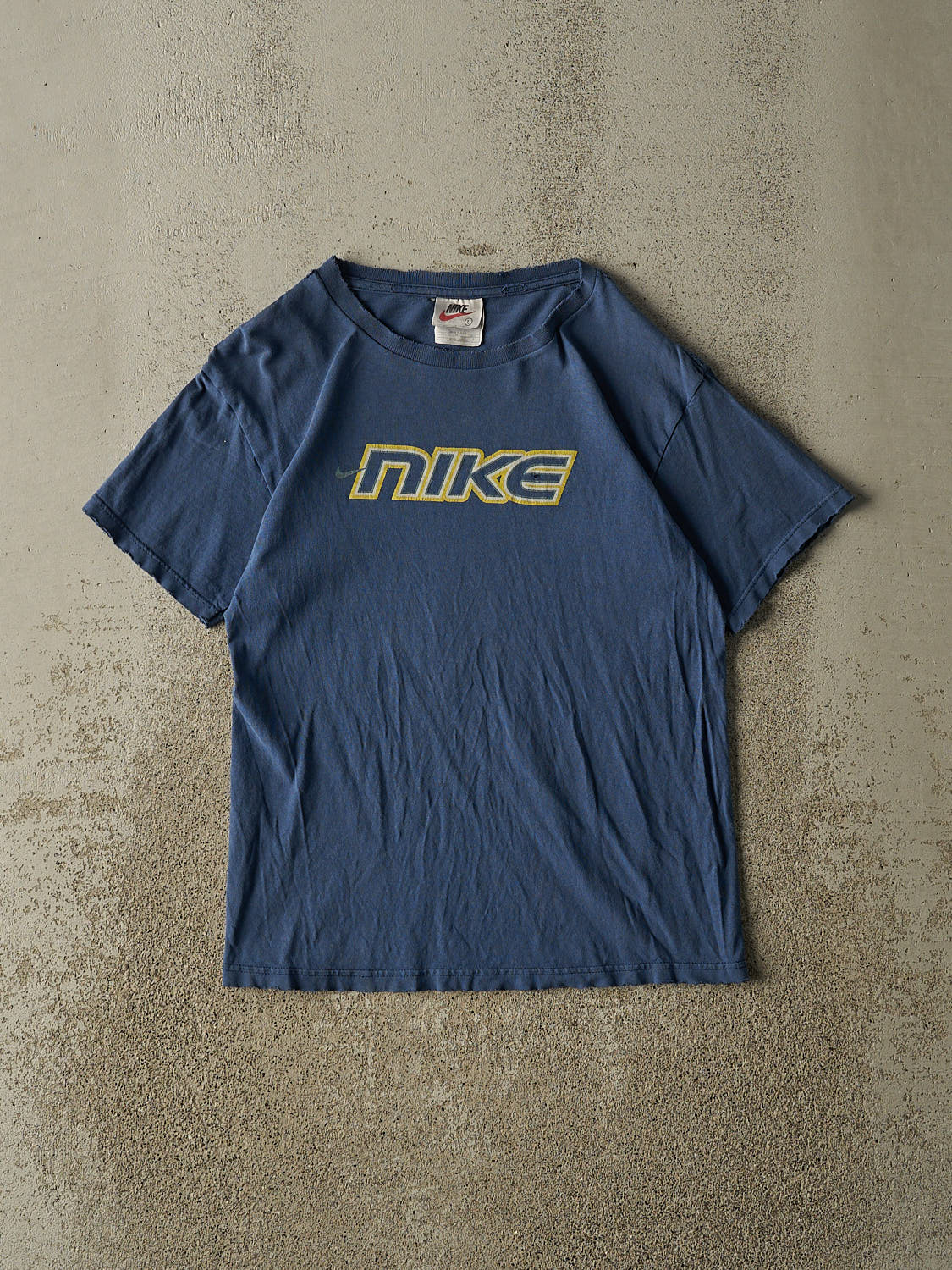 Vintage 90s Blue Nike Logo Tee (XS/S)