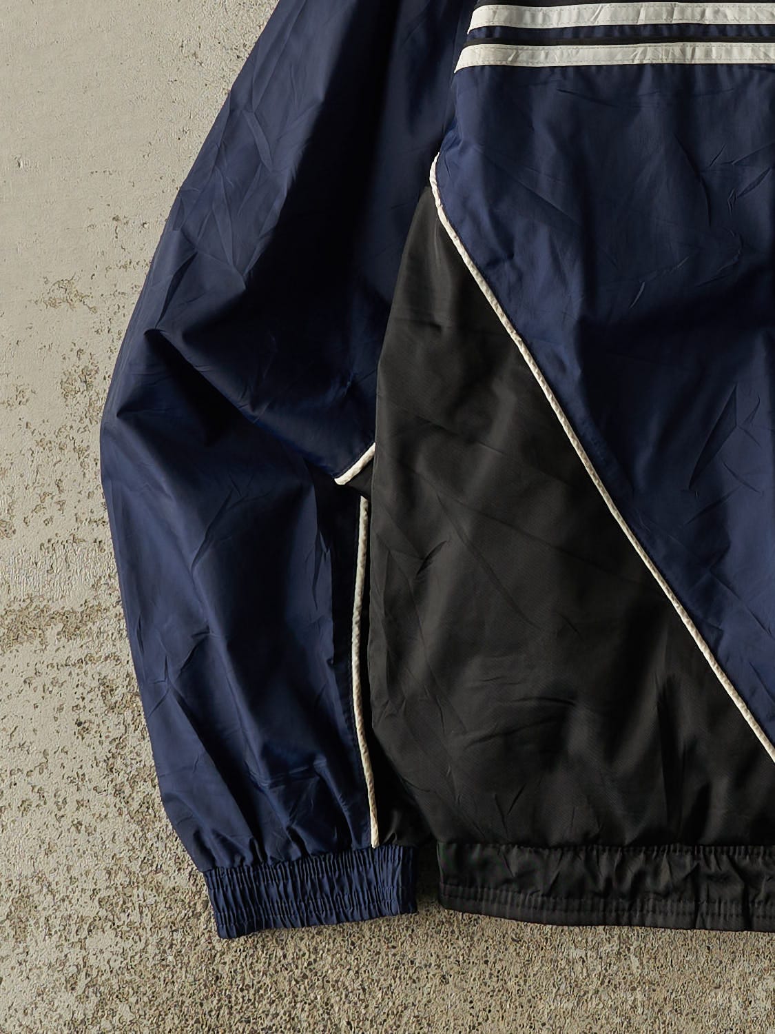 Vintage 90s Navy Blue Adidas Windbreaker Jacket (M/L)