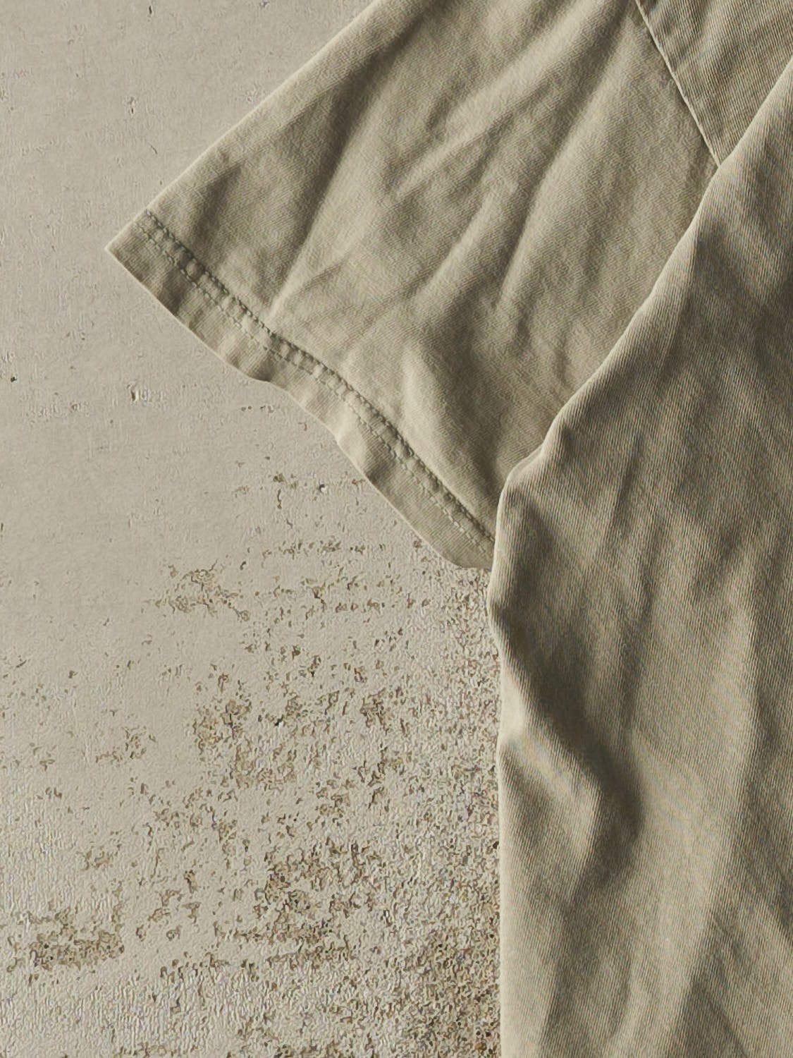 Vintage 90s Beige Alaska King Salmon Fish Tee (M)