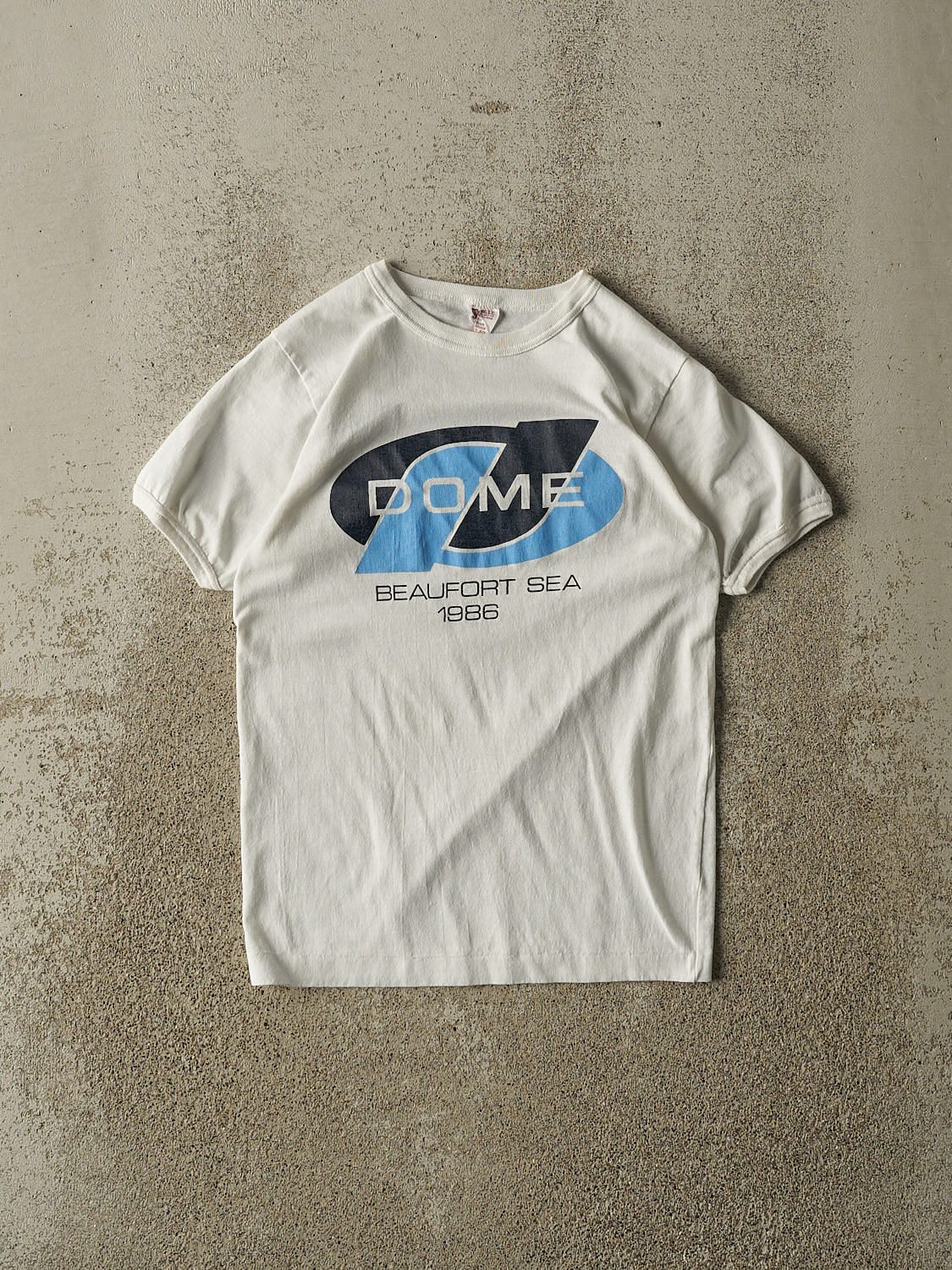 Vintage 86' White Dome Ringer Tee (XXS)