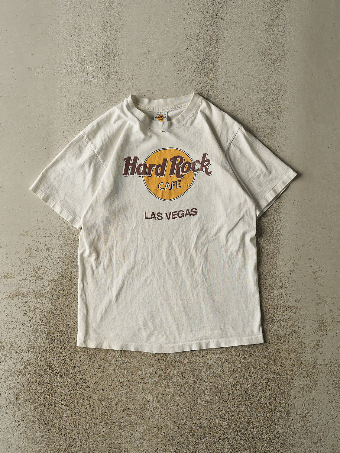 Vintage 90s White Hard Rock Cafe Las Vegas Tee (XS/S)