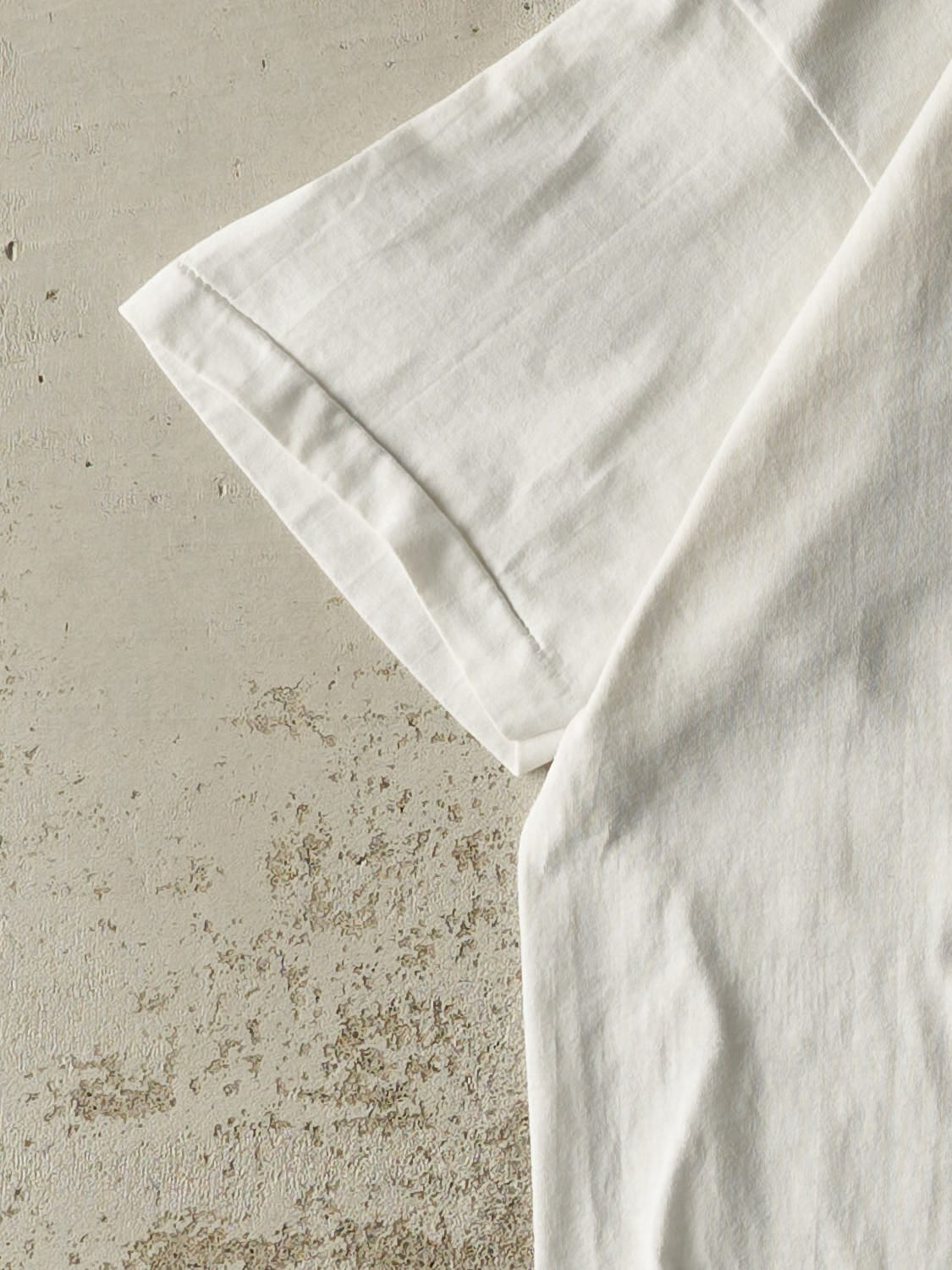 Vintage 90s White Cougar Rowing Single Stitch Tee (L)