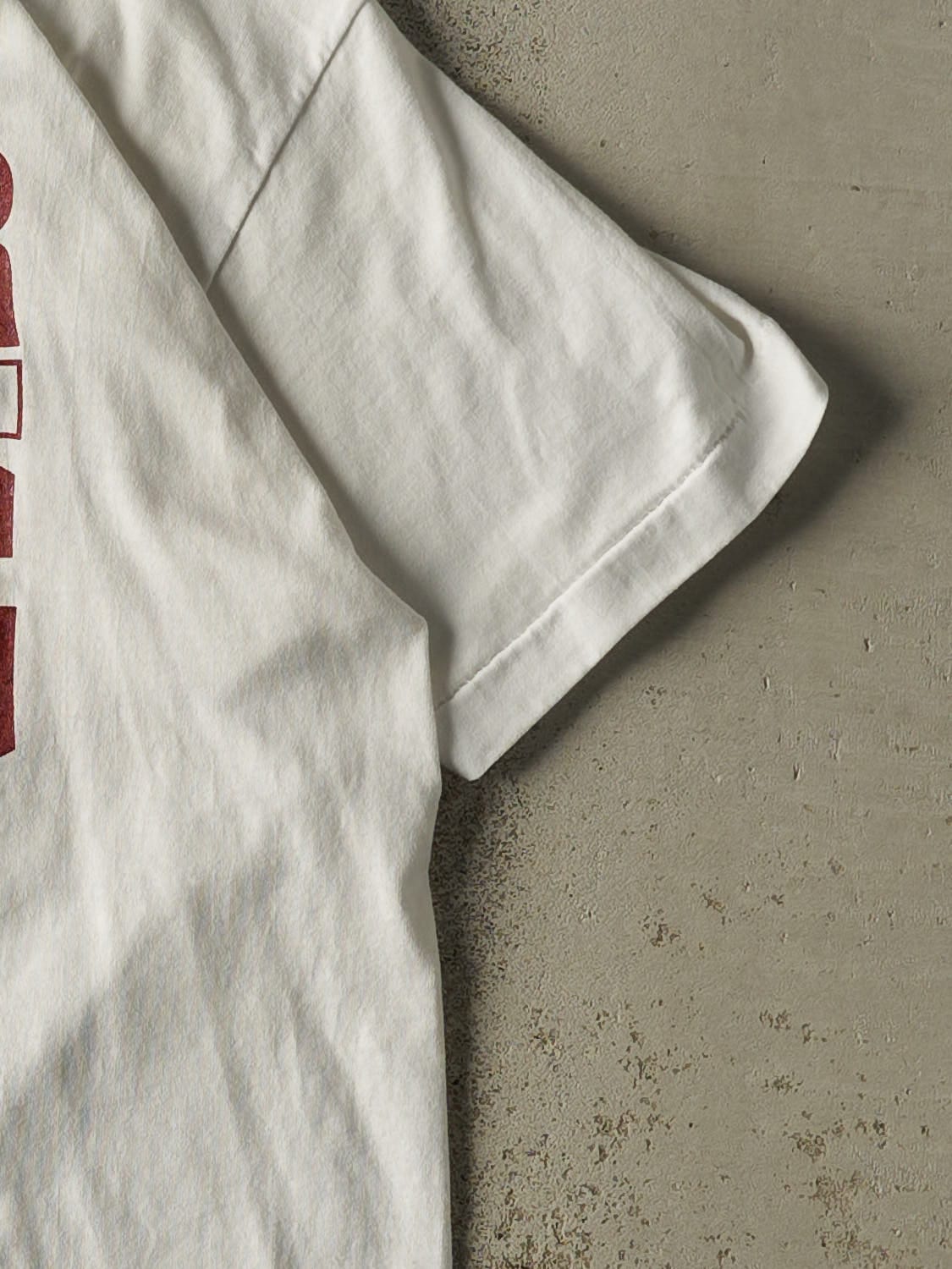 Vintage 90s White Cougar Rowing Single Stitch Tee (L)