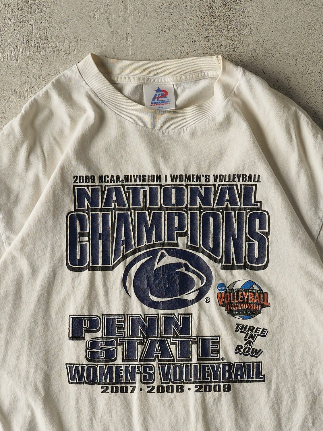Vintage 09' White Penn State National Champion Tee (L/XL)