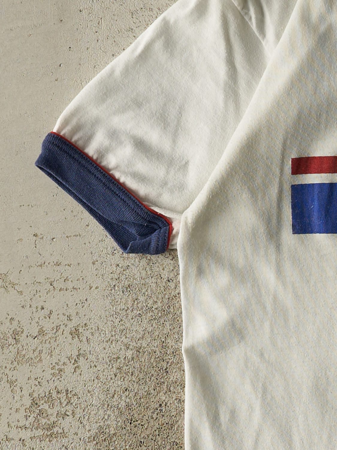 Vintage 80s White Nissan Ringer Tee (XS/S)