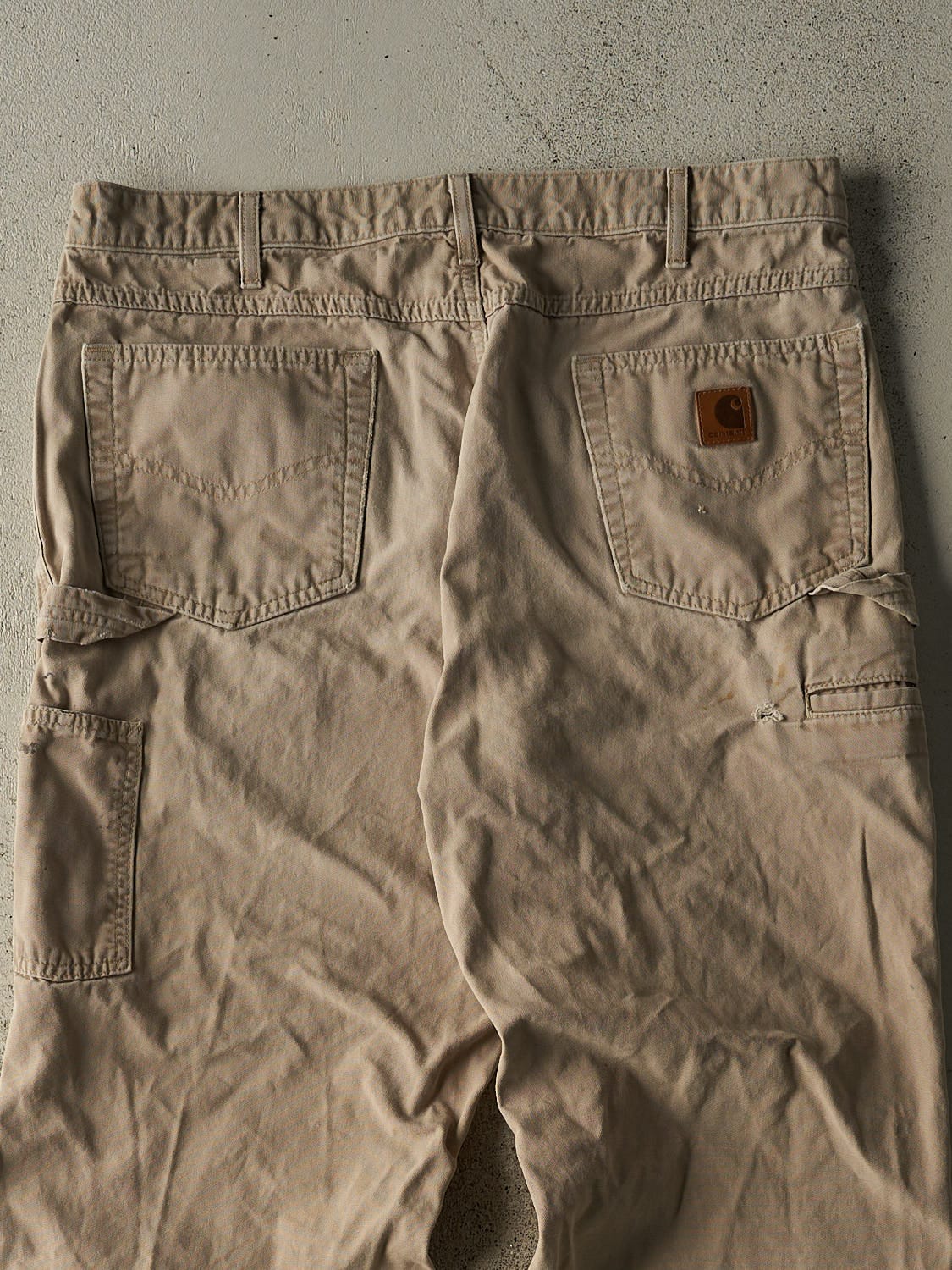 Vintage 90s Beige Carhartt Carpenter Pants (36x31.5)
