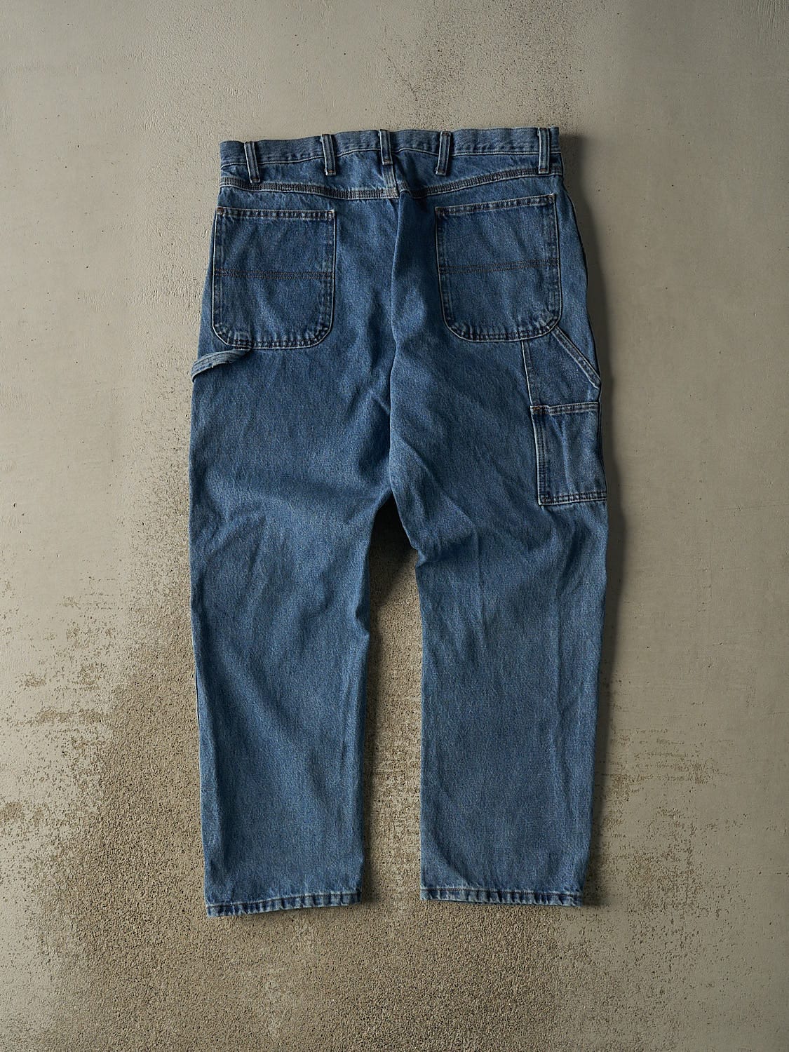 Vintage 90s Mid Wash Rustler Carpenter Jeans (37x32)