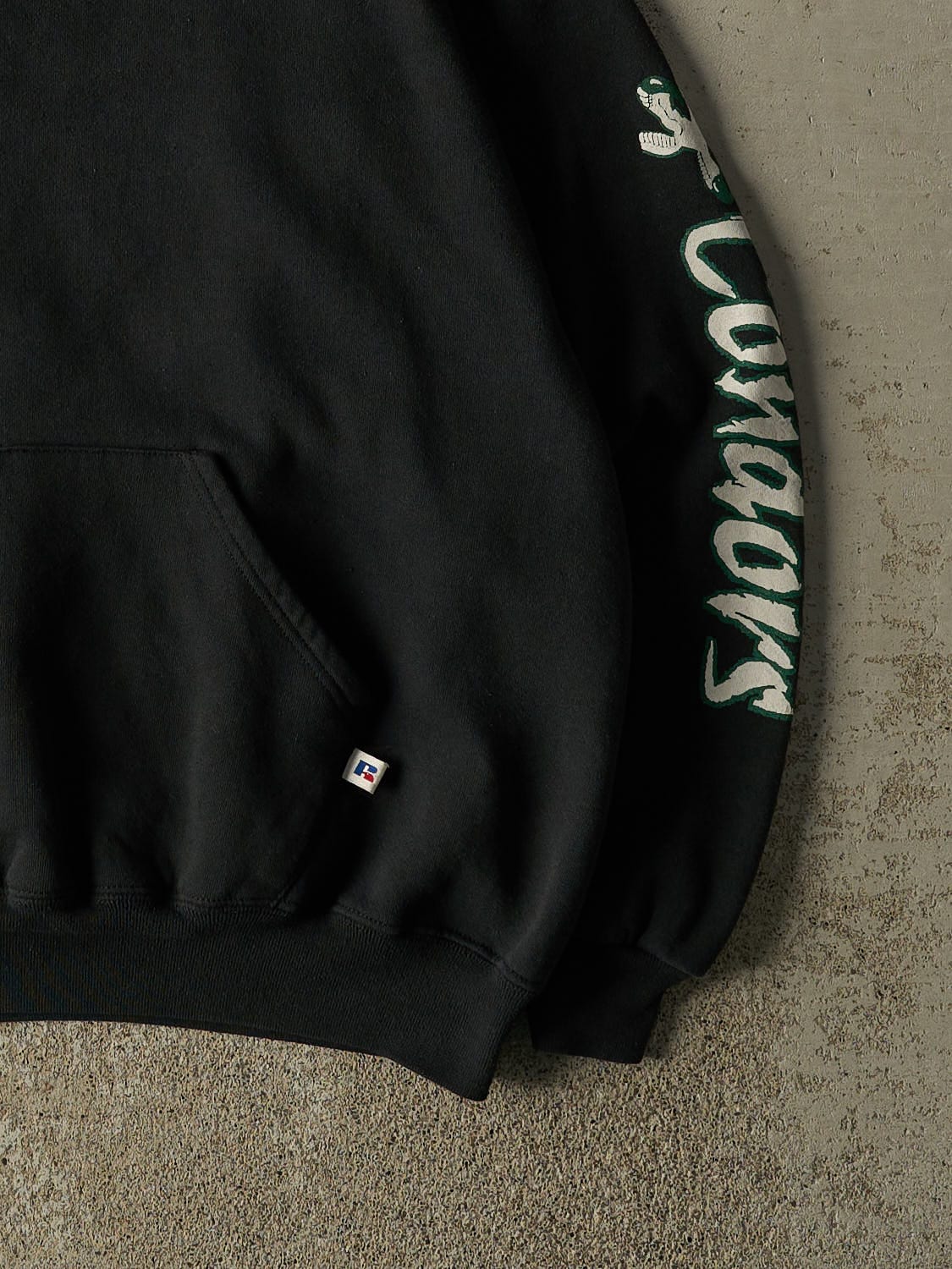 Vintage 90s Black Russell Athletic Condors Hoodie (XL/XXL)