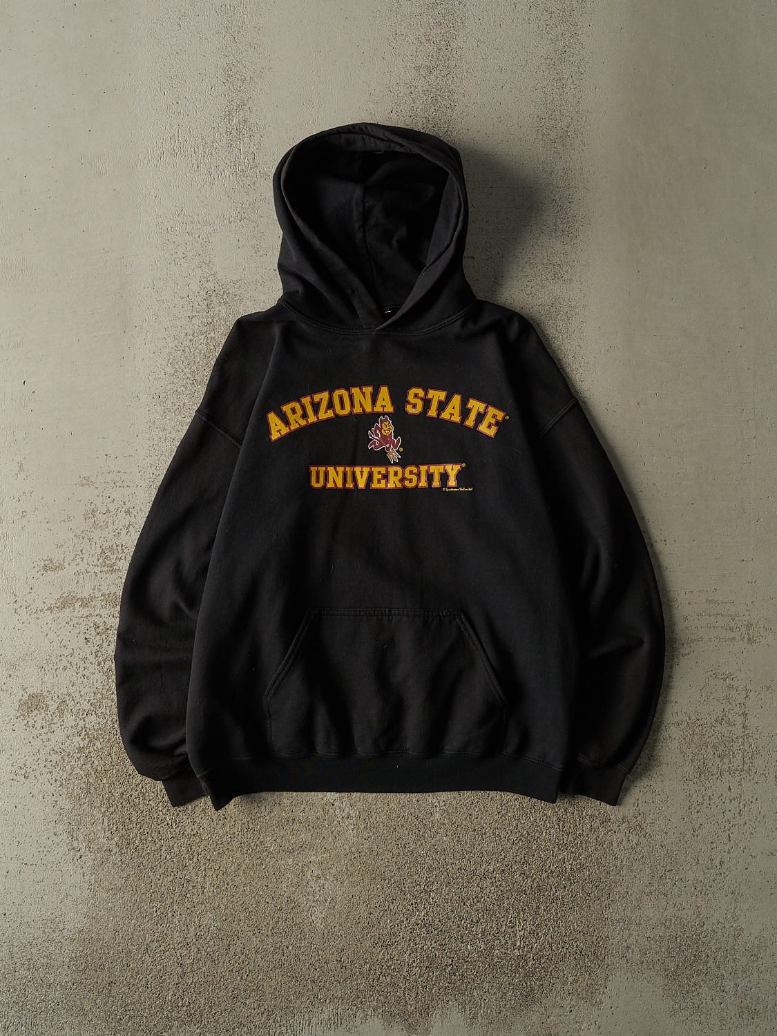 Vintage Y2K Black Arizona State University Sun Devils Hoodie (M)