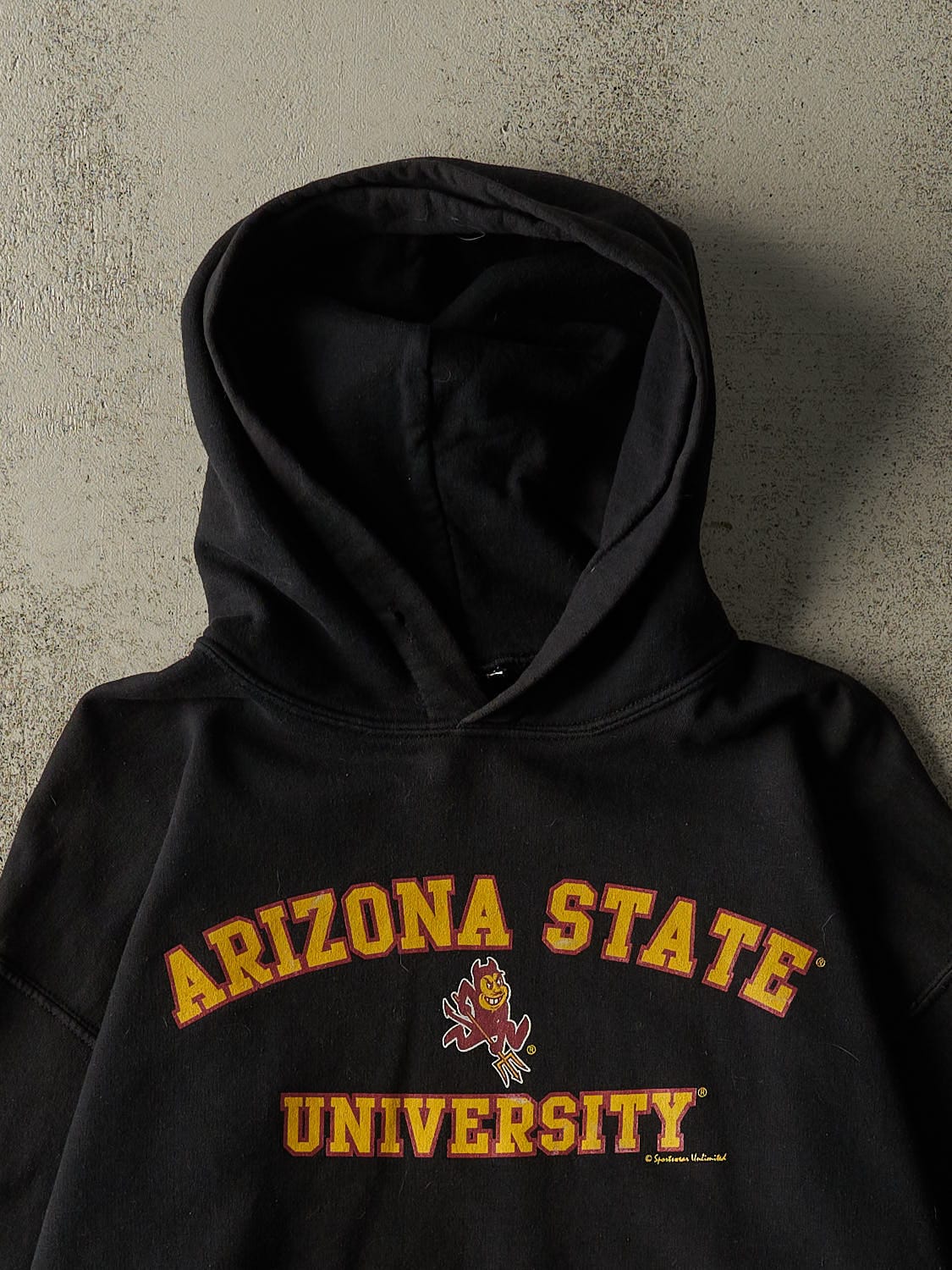 Vintage Y2K Black Arizona State University Sun Devils Hoodie (M)