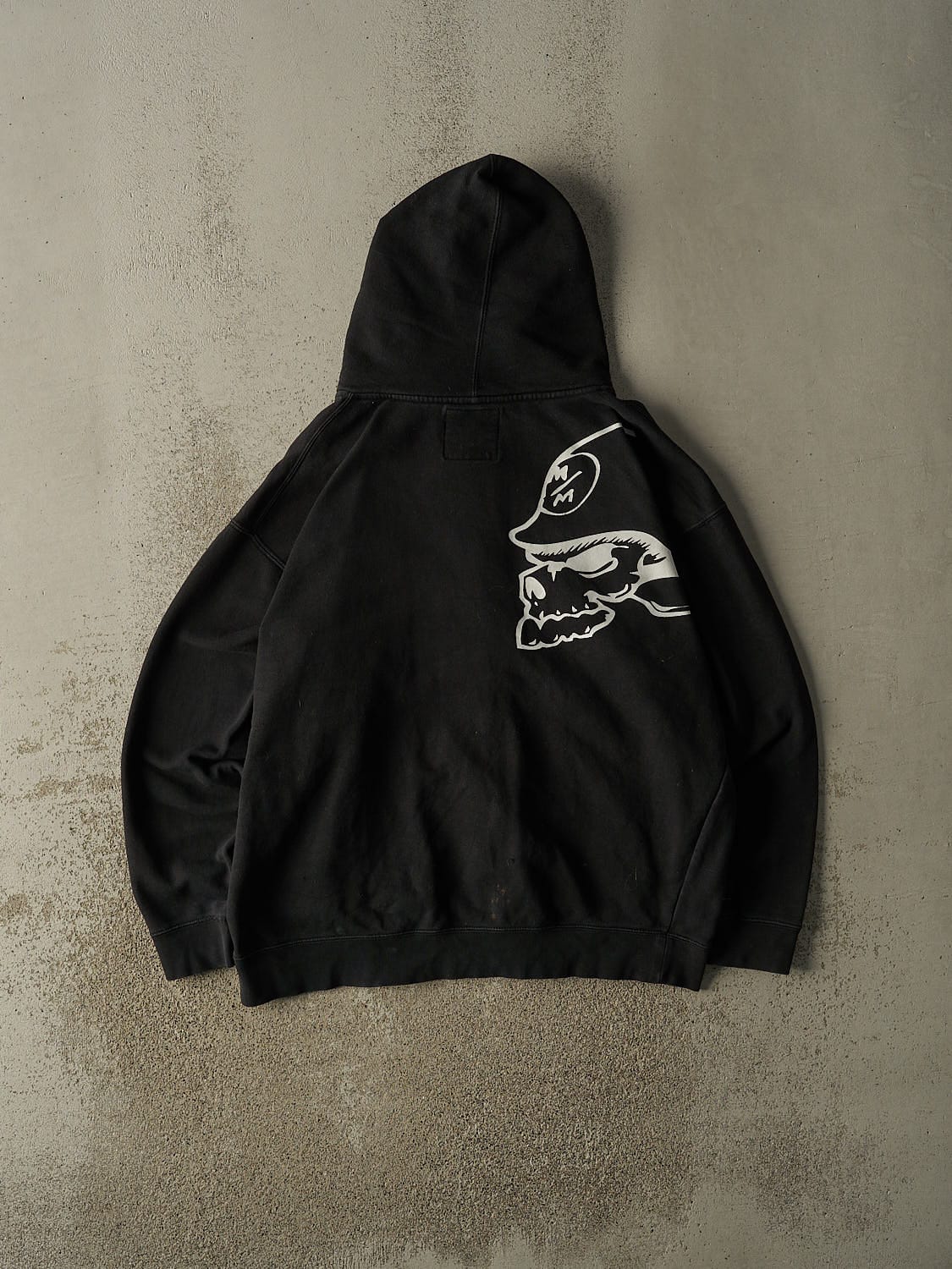 Vintage Y2K Black Metal Mulisha Hoodie (L/XL)