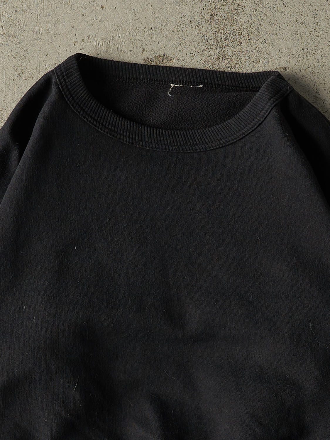 Vintage 90s Black Blank Crewneck (S/M)