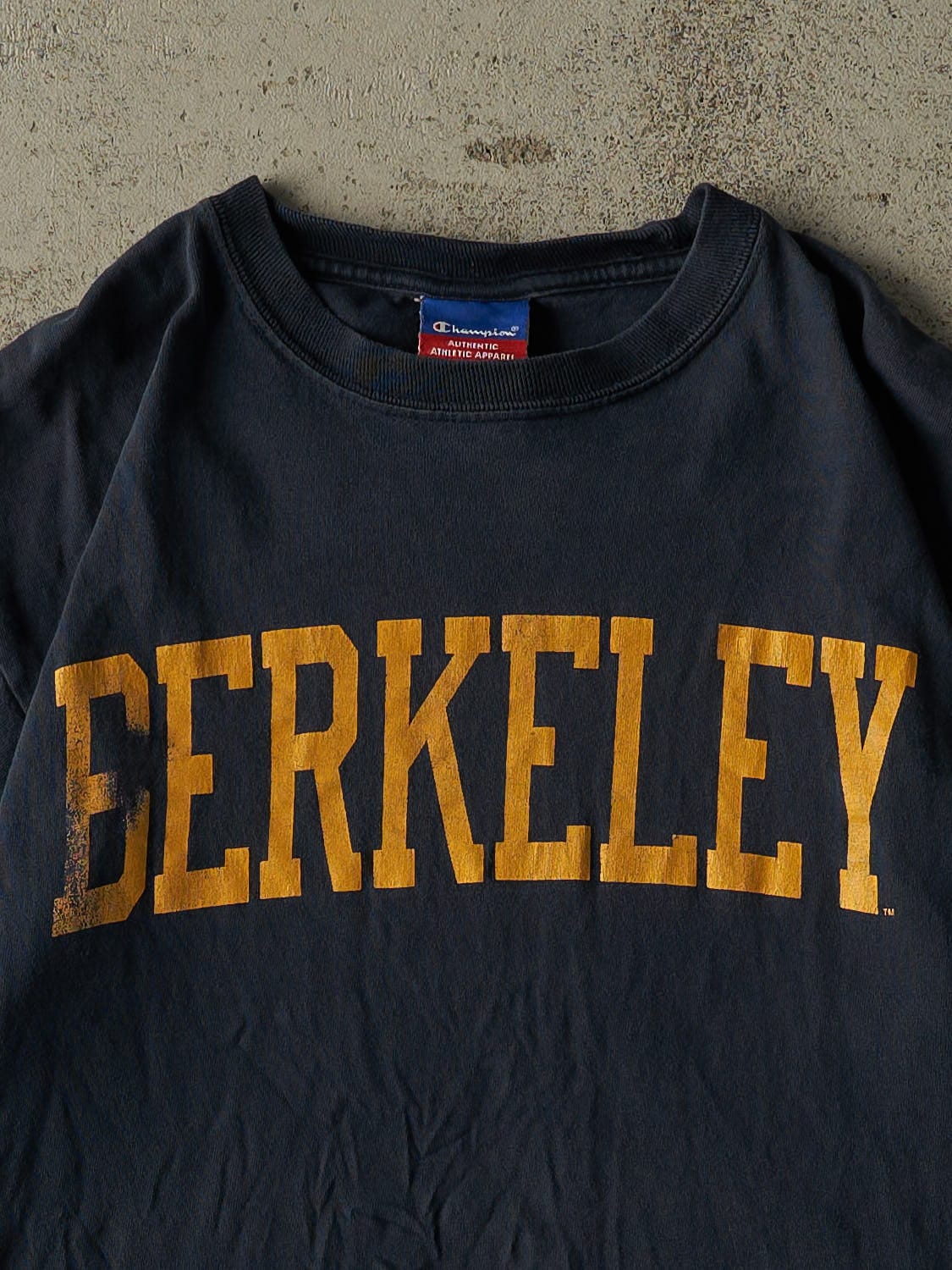 Vintage 90s Navy Blue Berkeley California Champion Tee (M/L)