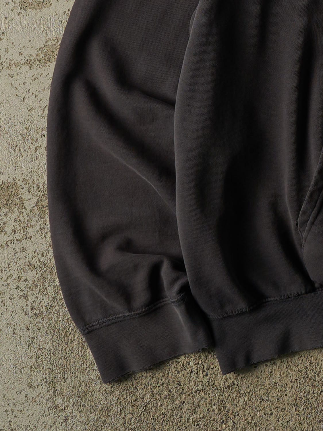 Vintage 90s Faded Black Oakland Raiders Hoodie (L/XL)