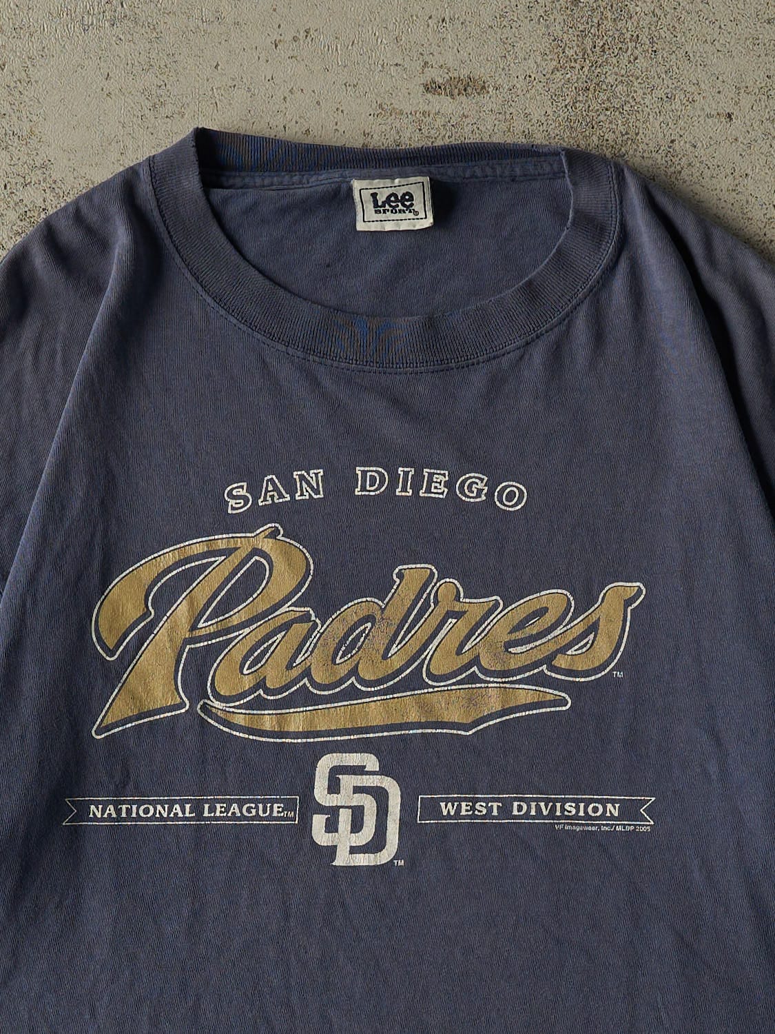Vintage 05' Washed Blue San Diego Padres Tee (XL)