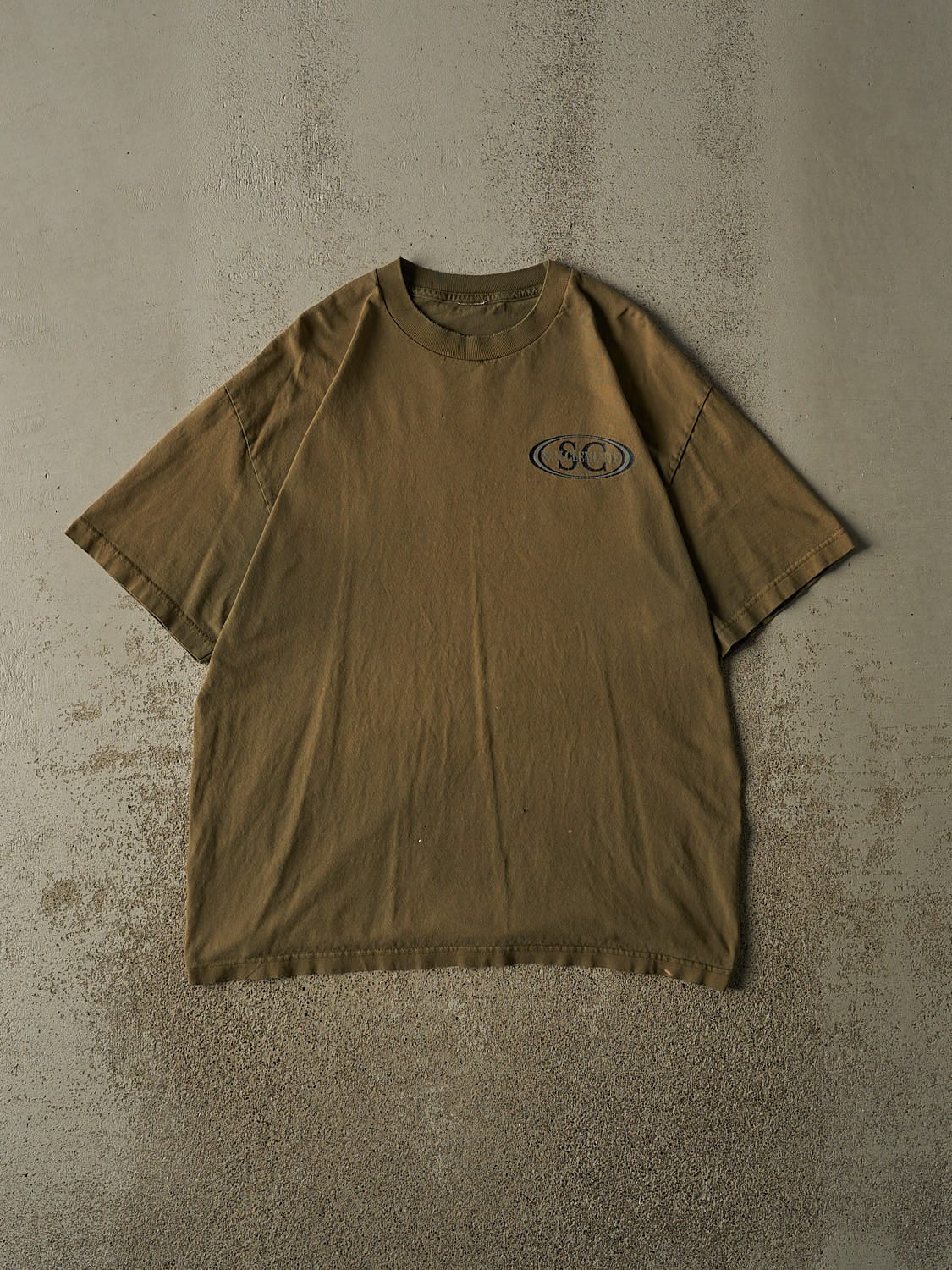 Vintage 90s Sun Faded Green San Clemente Tee (L/XL)