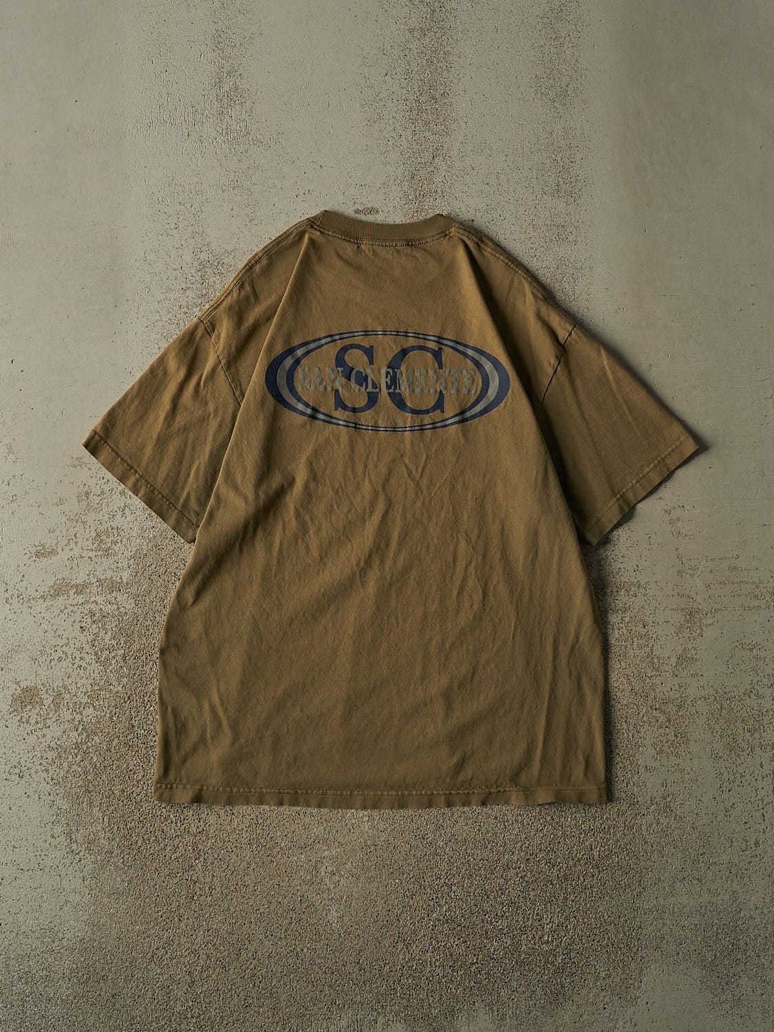 Vintage 90s Sun Faded Green San Clemente Tee (L/XL)