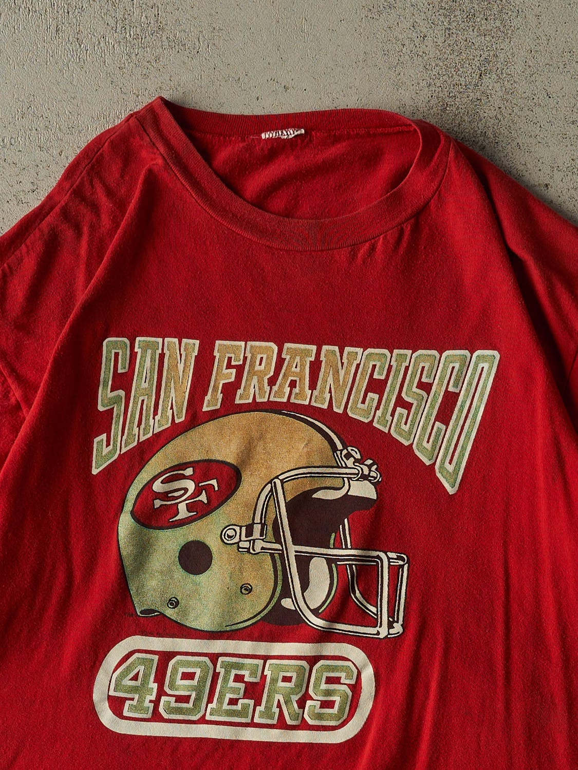 Vintage 80s Red San Francisco 49ers Single Stitch Tee (L)