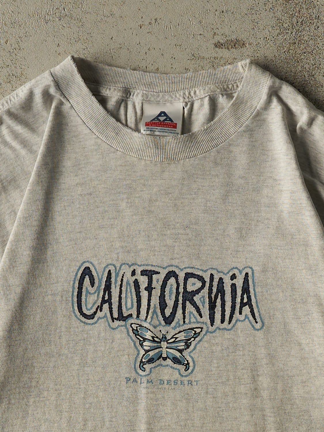 Vintage 90s Heather Grey California Palm Desert Tee (M/L)
