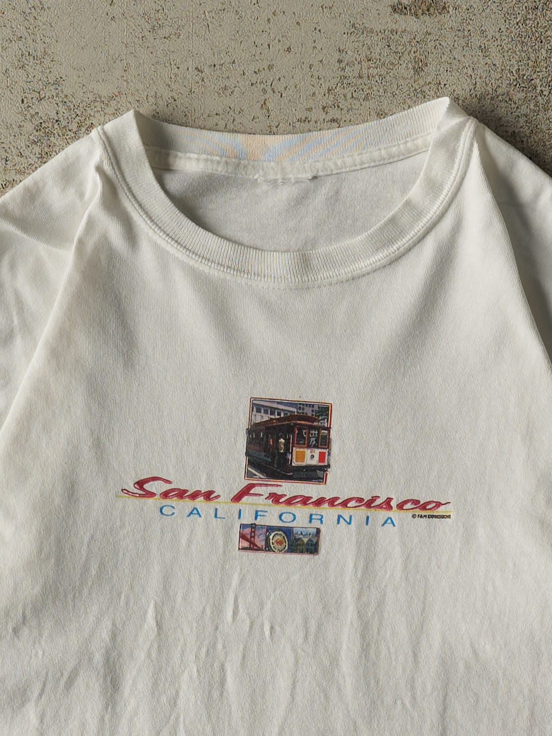Vintage 90s White San Francisco California Tee (S/M)