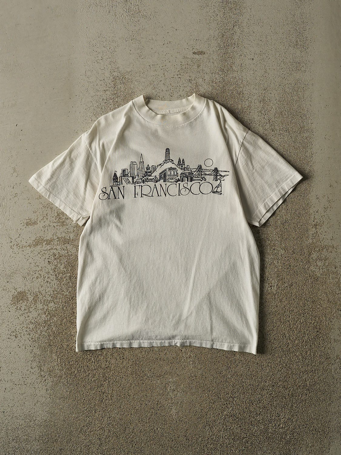 Vintage 90s White San Francisco Single Stitch Tee (S/M)