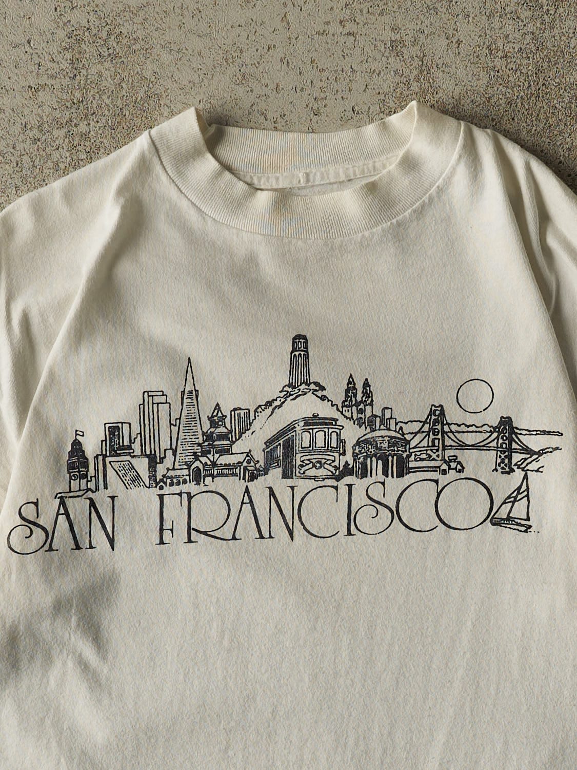 Vintage 90s White San Francisco Single Stitch Tee (S/M)