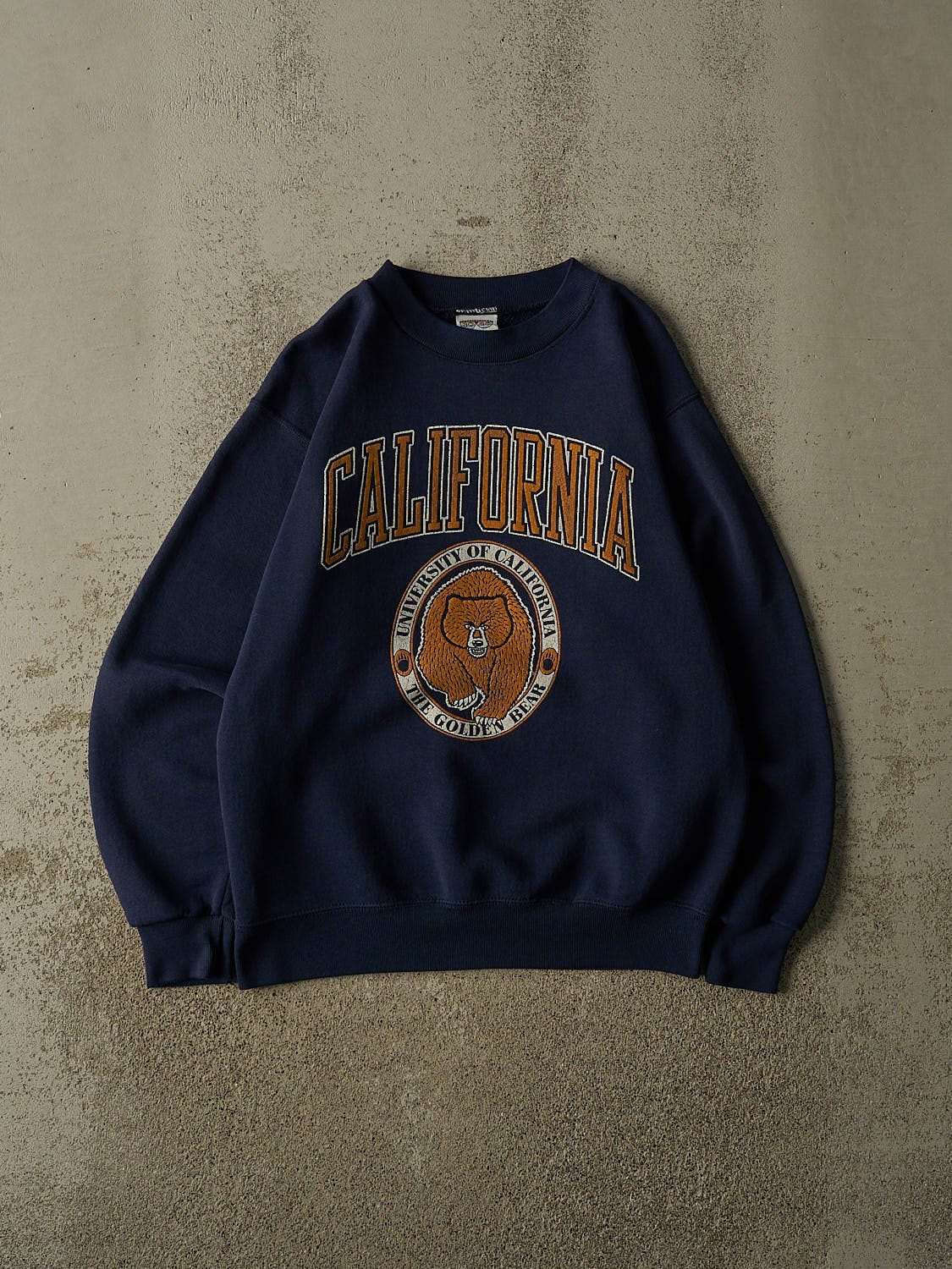 Vintage 80s RARE Navy Blue University of California Crewneck (M)