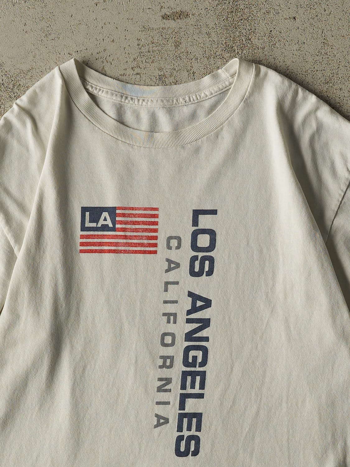 Vintage 90s White Los Angeles California Tee (L)