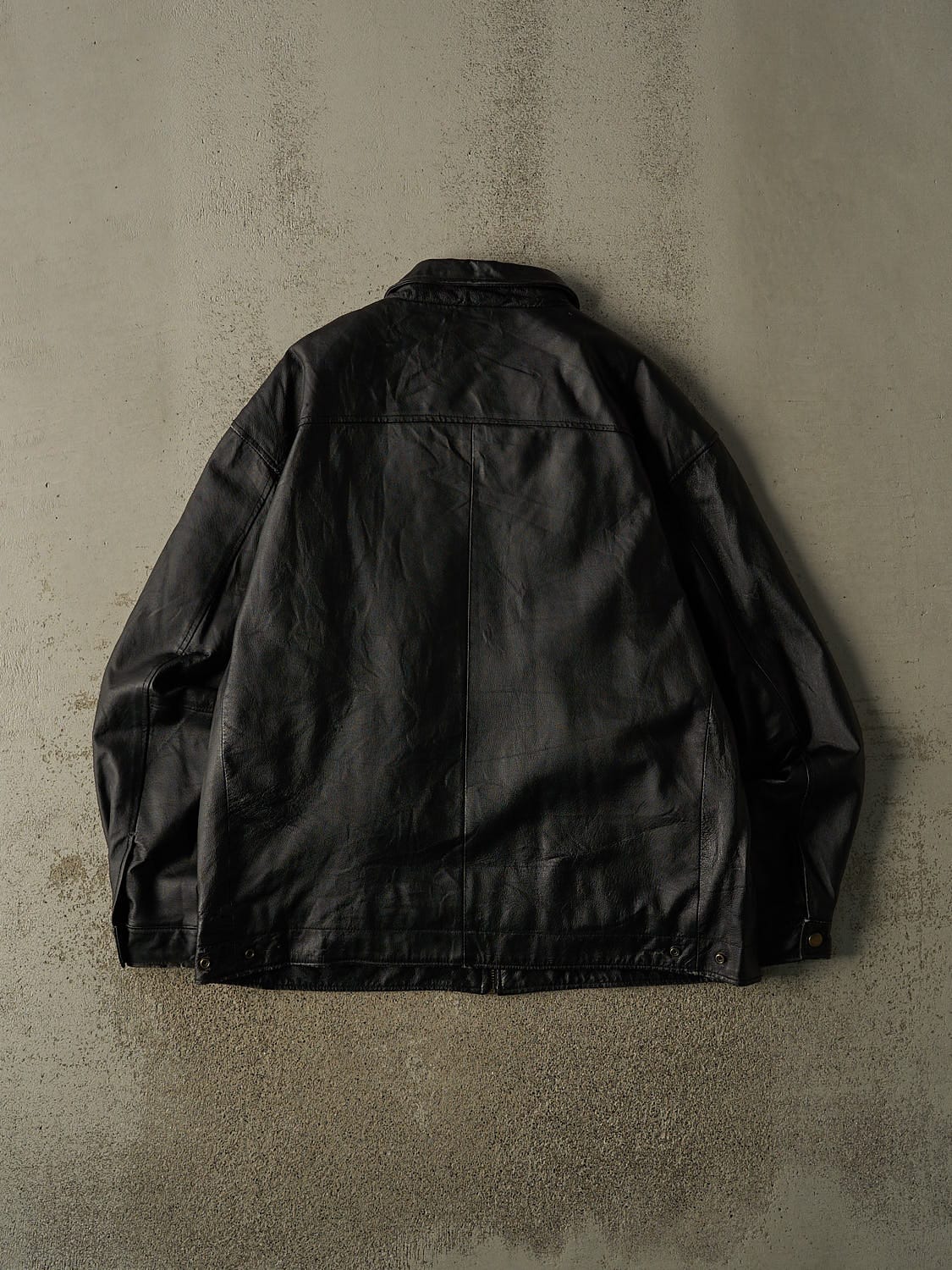 Vintage 90s Black Winco Leather Jacket (XL/XXL)