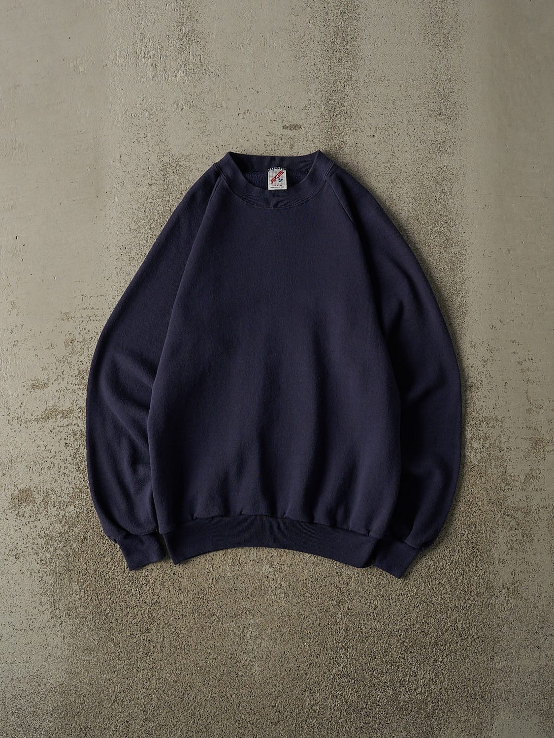 Vintage 80s Navy Blue Blank Crewneck (XS/S)
