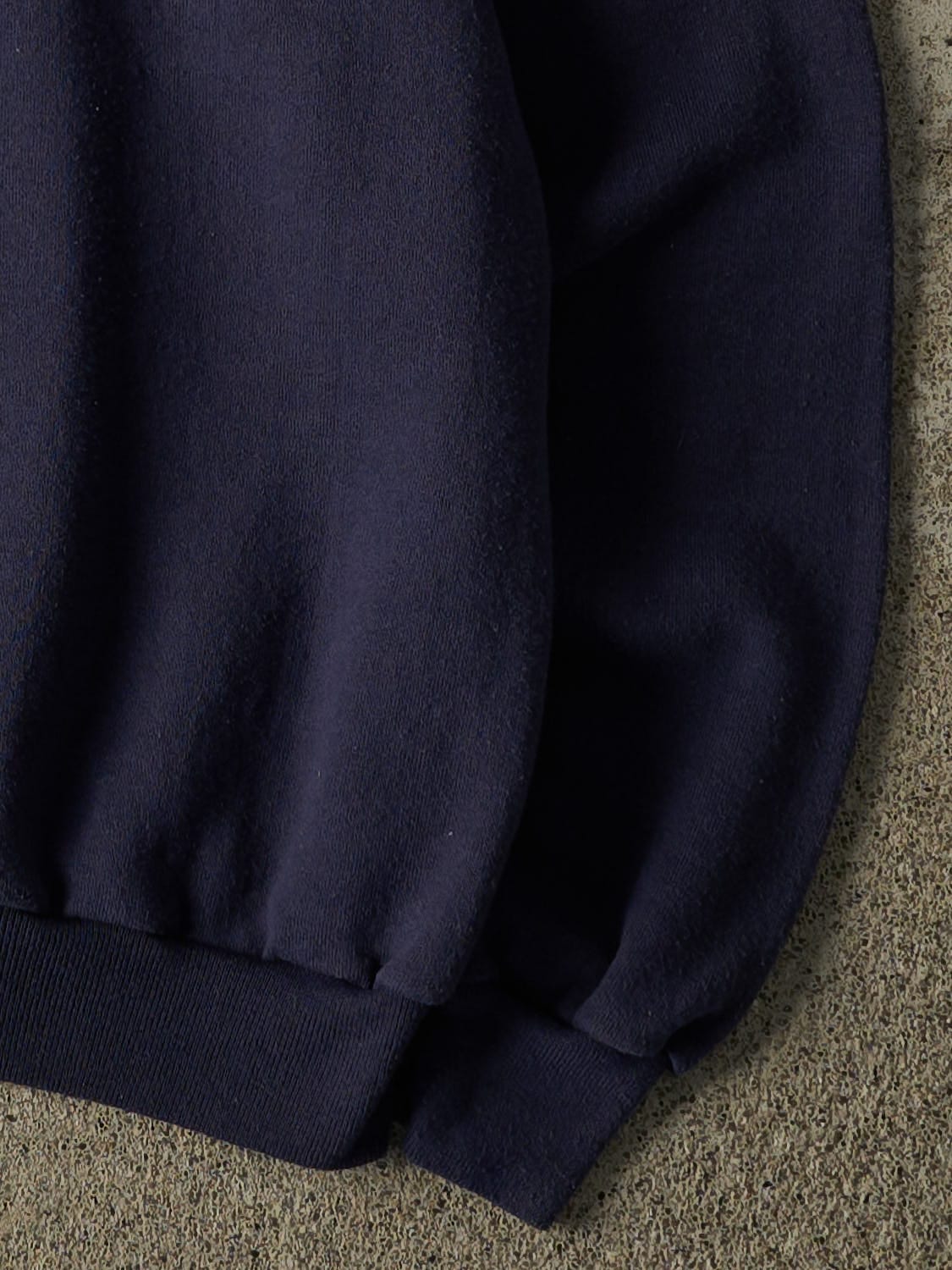 Vintage 80s Navy Blue Blank Crewneck (XS/S)
