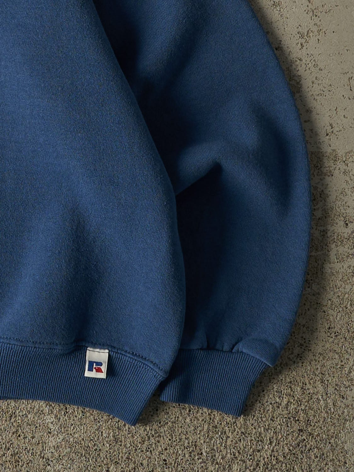 Vintage Y2K Blue Russell Athletic Blank Crewneck (XS/S)