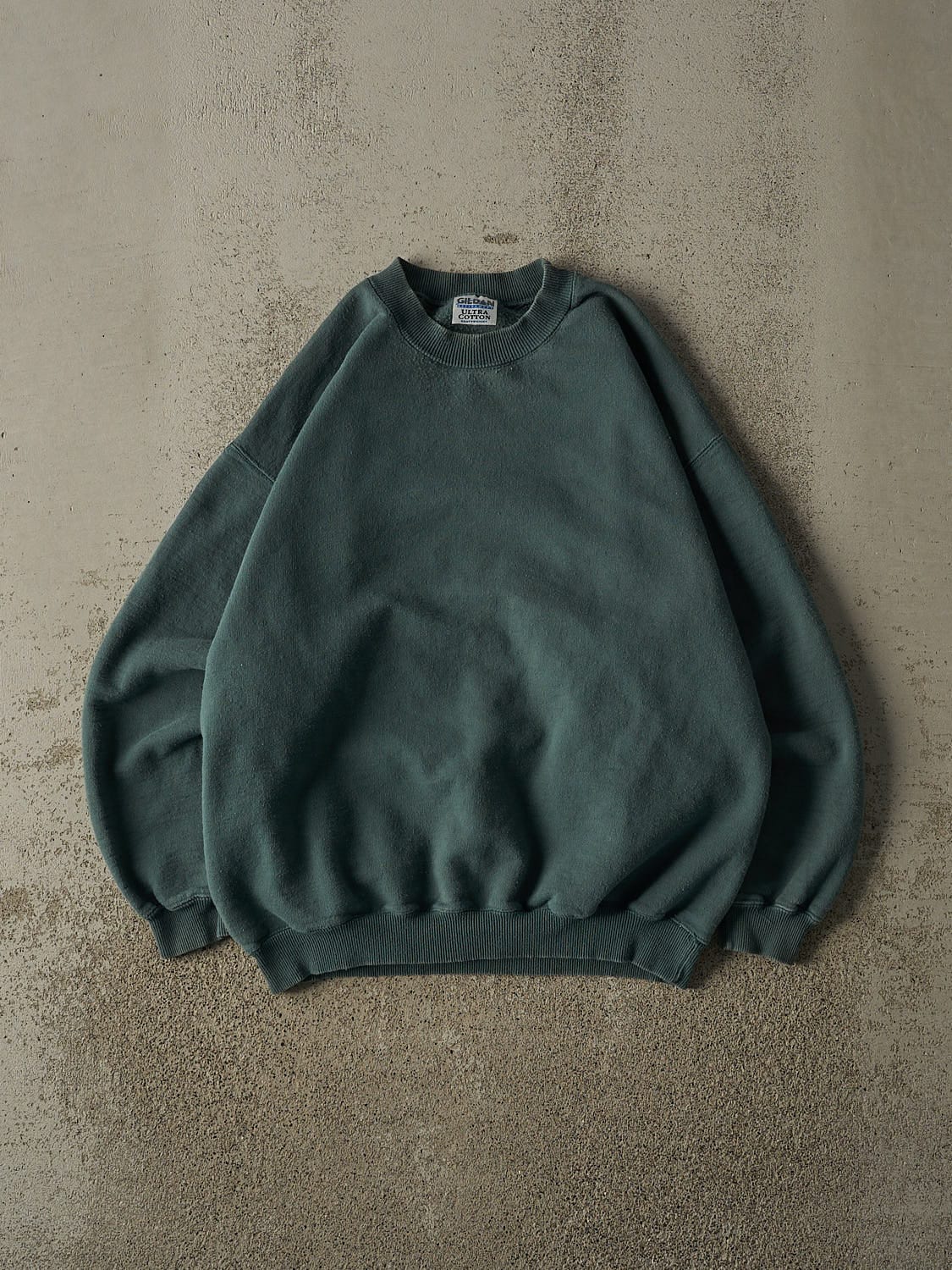 Vintage Y2K Green Blank Crewneck (S/M)