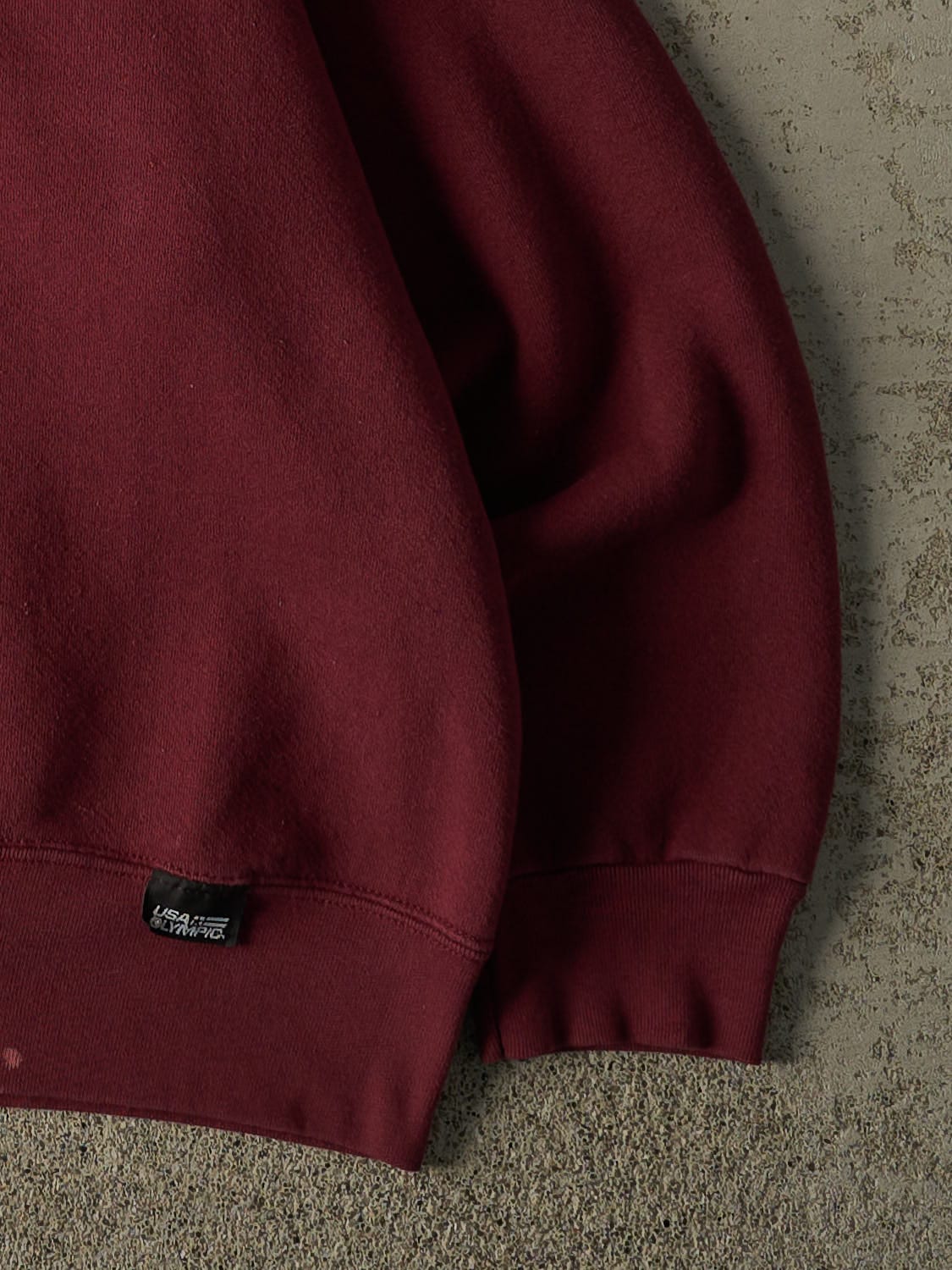 Vintage 90s Burgundy USA Olympic Blank Crewneck (XL/XXL)