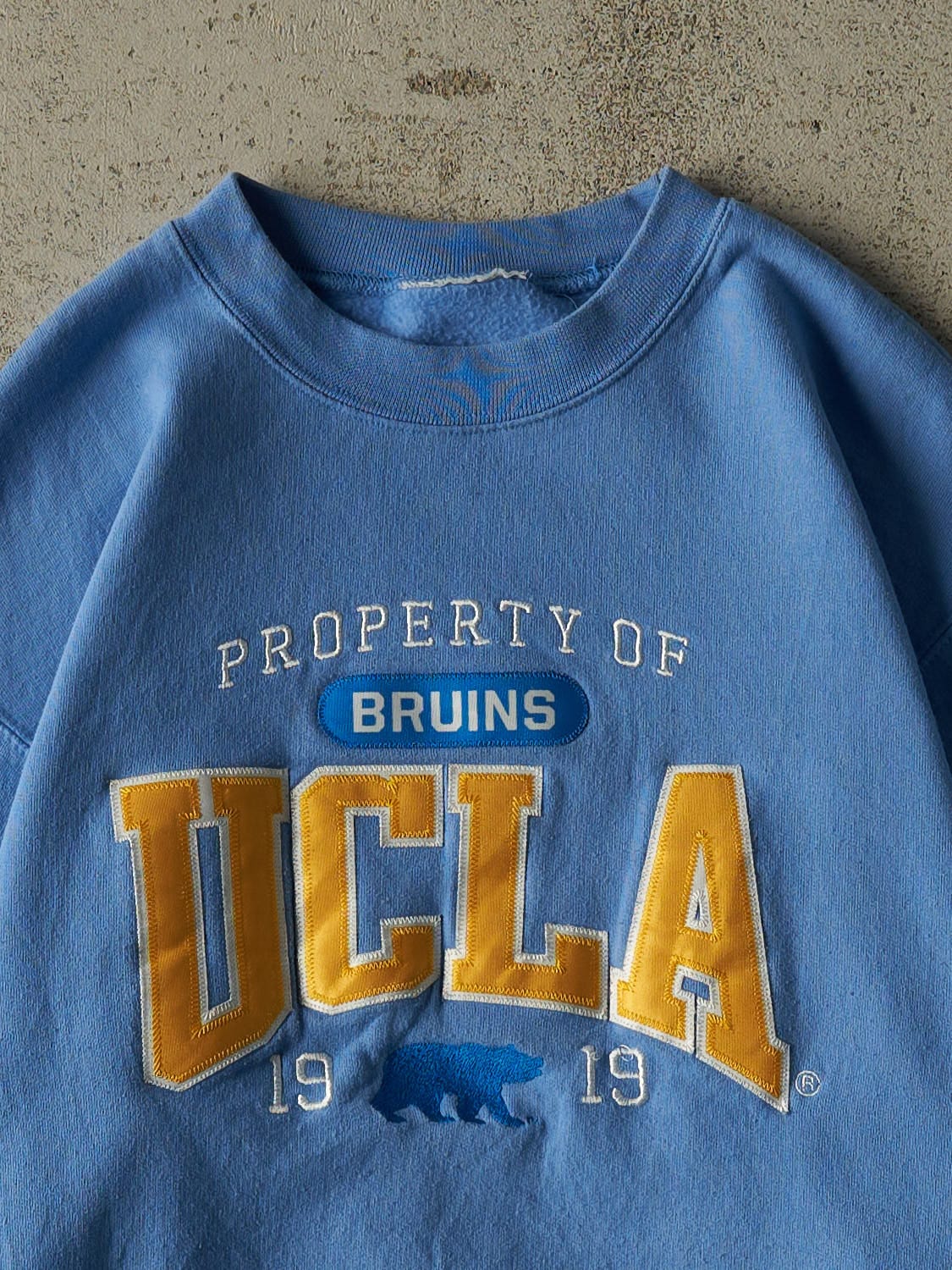 Vintage 90s Blue UCLA Bruins Embroidered Crewneck (S/M)