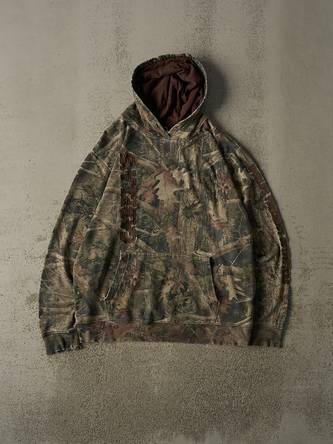 Vintage Y2K Camo Cabela's Embroidered Hoodie (XL)