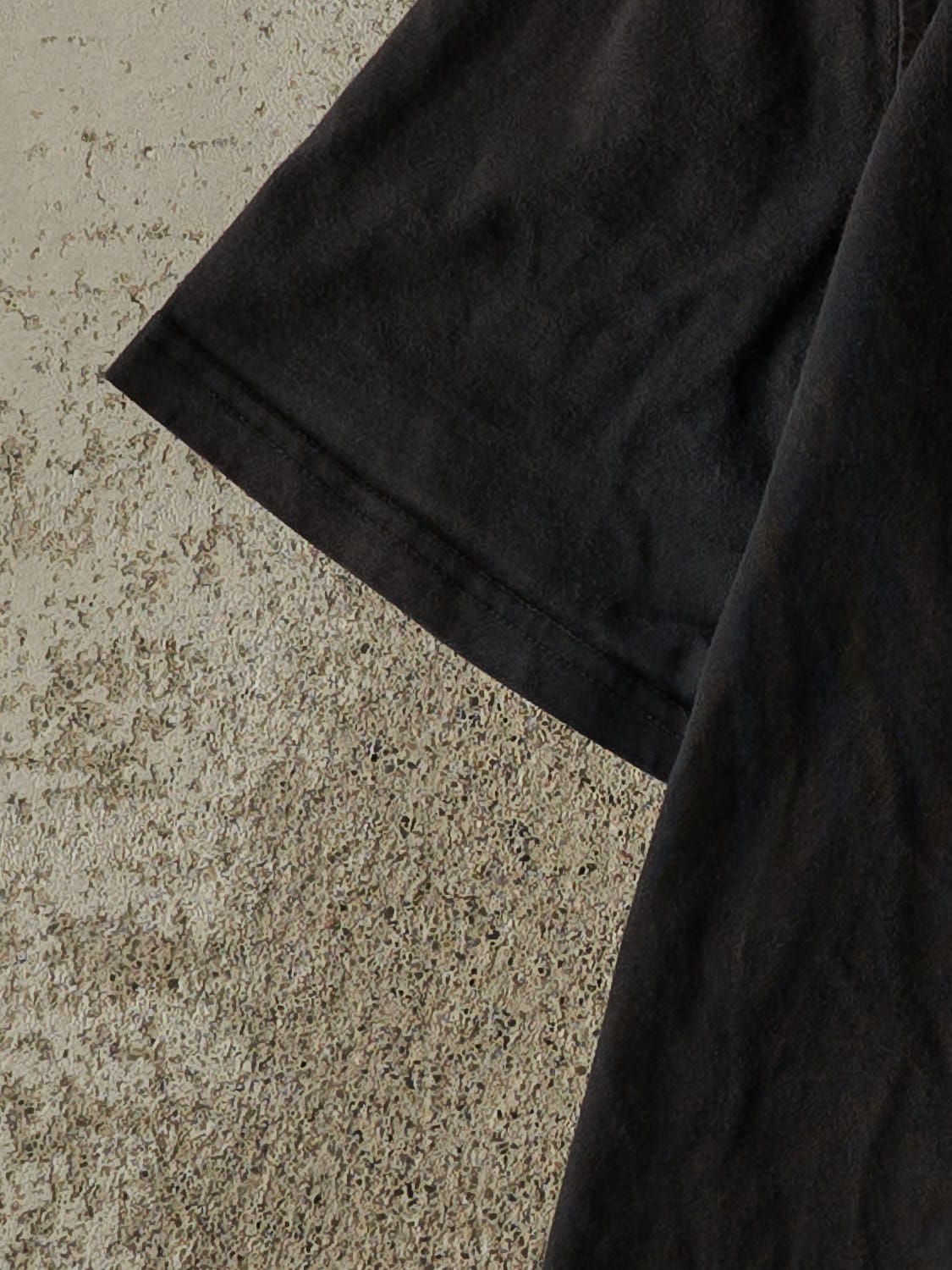 Vintage Y2K Black Fila Embroidered Logo Tee (M/L)