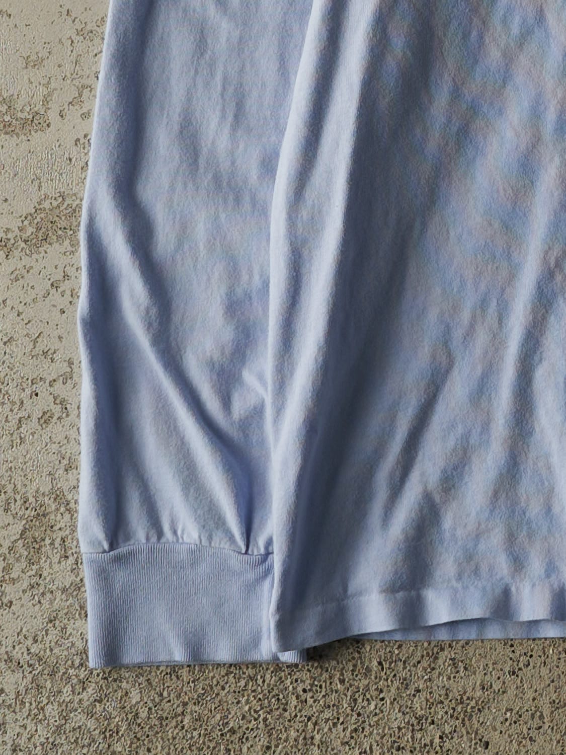 Vintage Y2K Blue Polo Embroidered Long Sleeve (S/M)