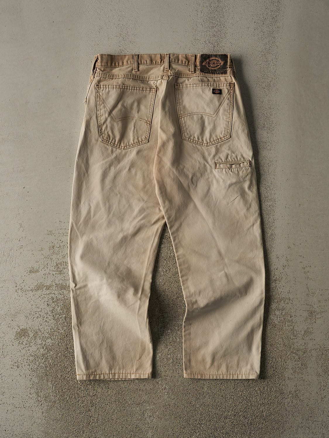 Vintage 90s Beige Dickies Double Knee Work Pants (33x28)