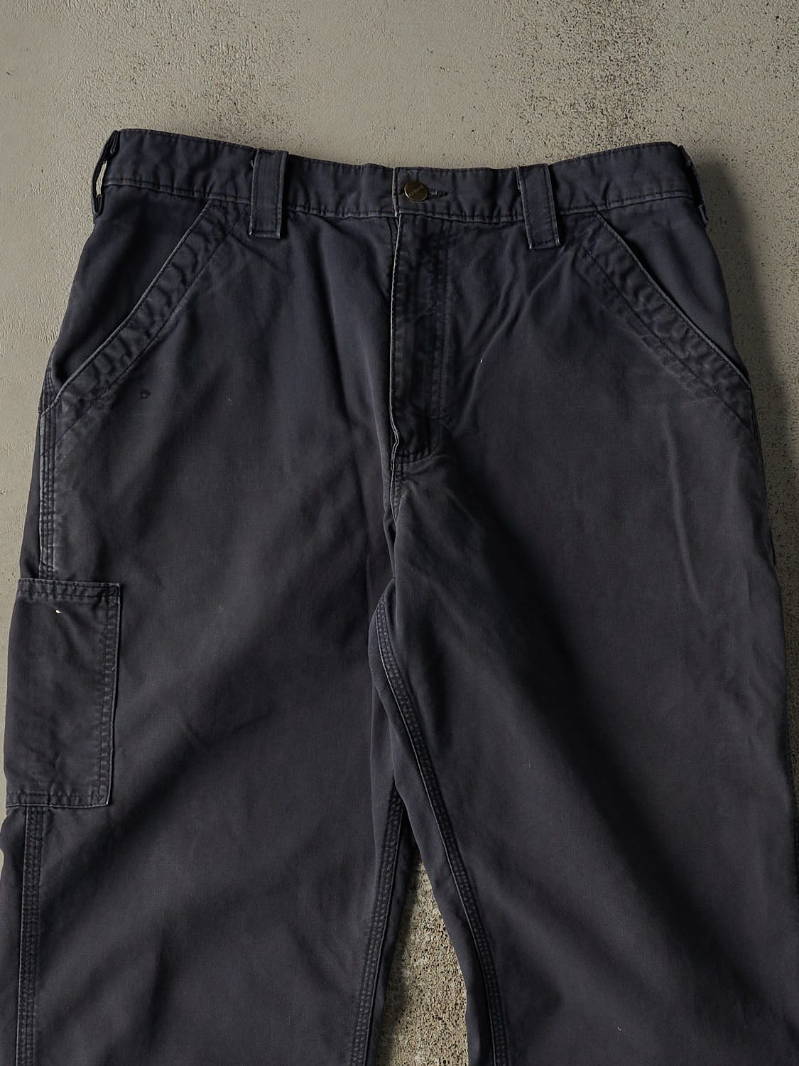 Vintage Y2K Navy Blue Carhartt Carpenter Pants (33x31)