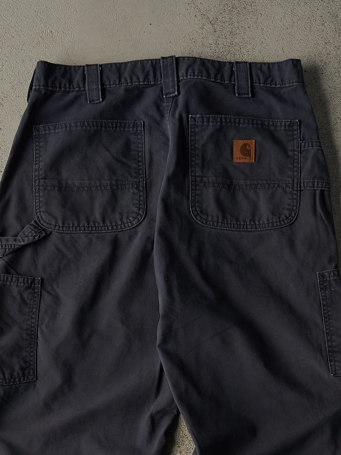 Vintage Y2K Navy Blue Carhartt Carpenter Pants (33x31)