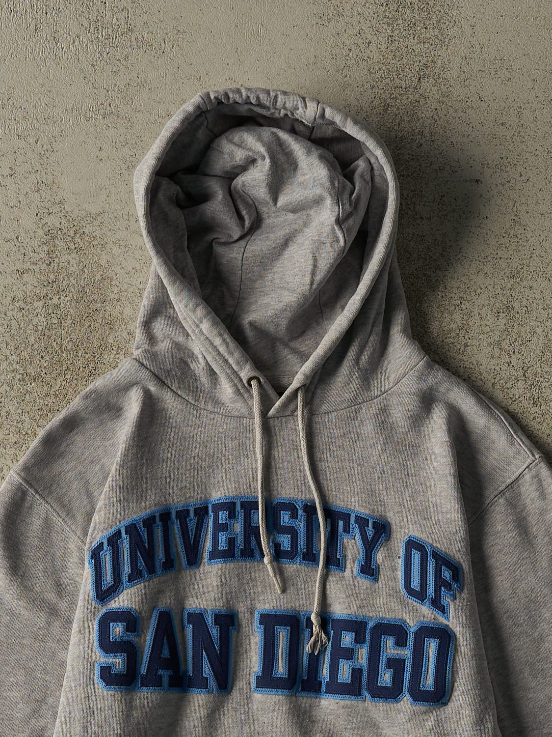 Vintage 90s Grey University of San Diego Embroidered Hoodie (XXS/XS)