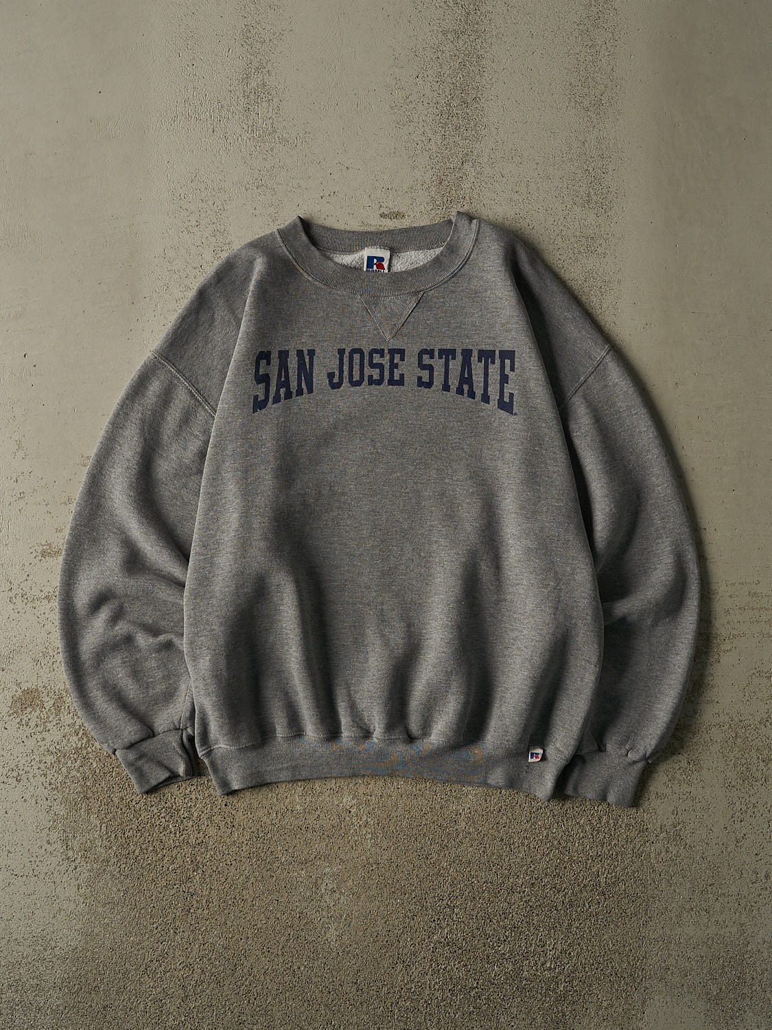 Vintage 90s Grey Russell Athletic San Jose State Crewneck (XL)