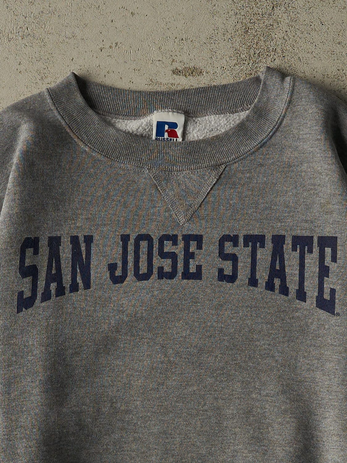 Vintage 90s Grey Russell Athletic San Jose State Crewneck (XL)