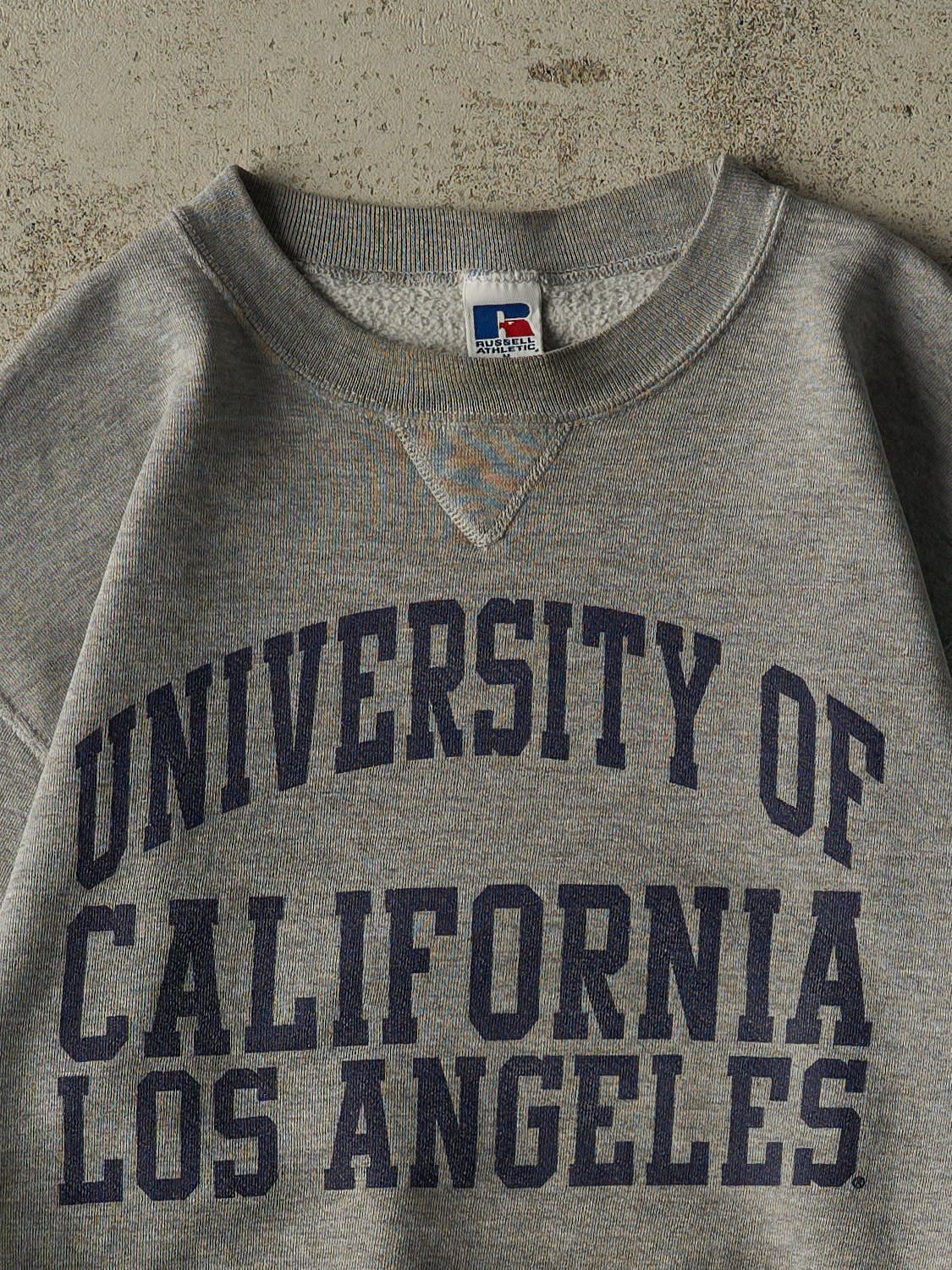 Vintage 90s Grey Russell Athletic University of California Los Angeles Crewneck (M)