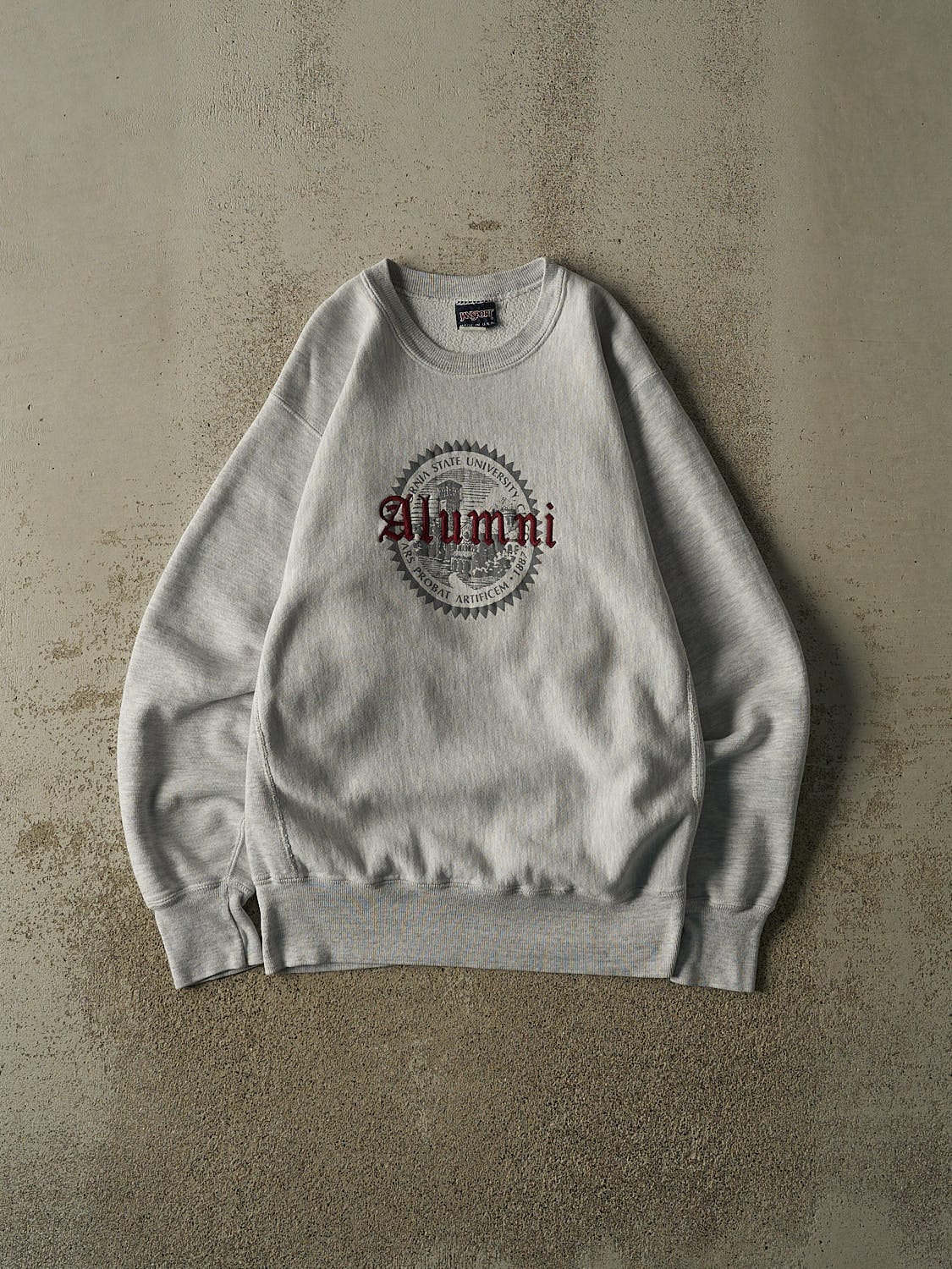 Vintage 90s Heather Grey California State University Alumni Embroidered Crewneck (M/L)